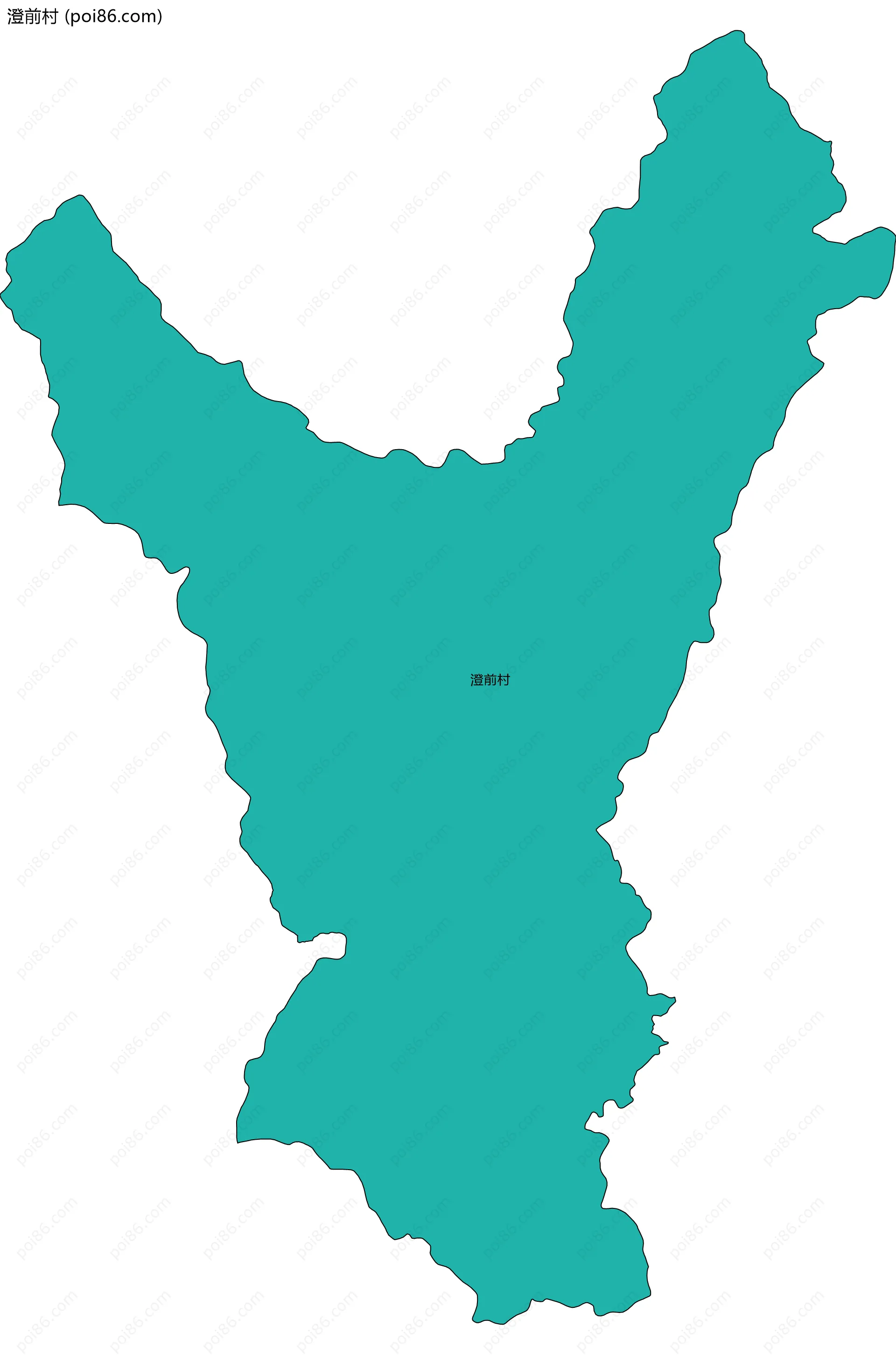 澄前村边界地图