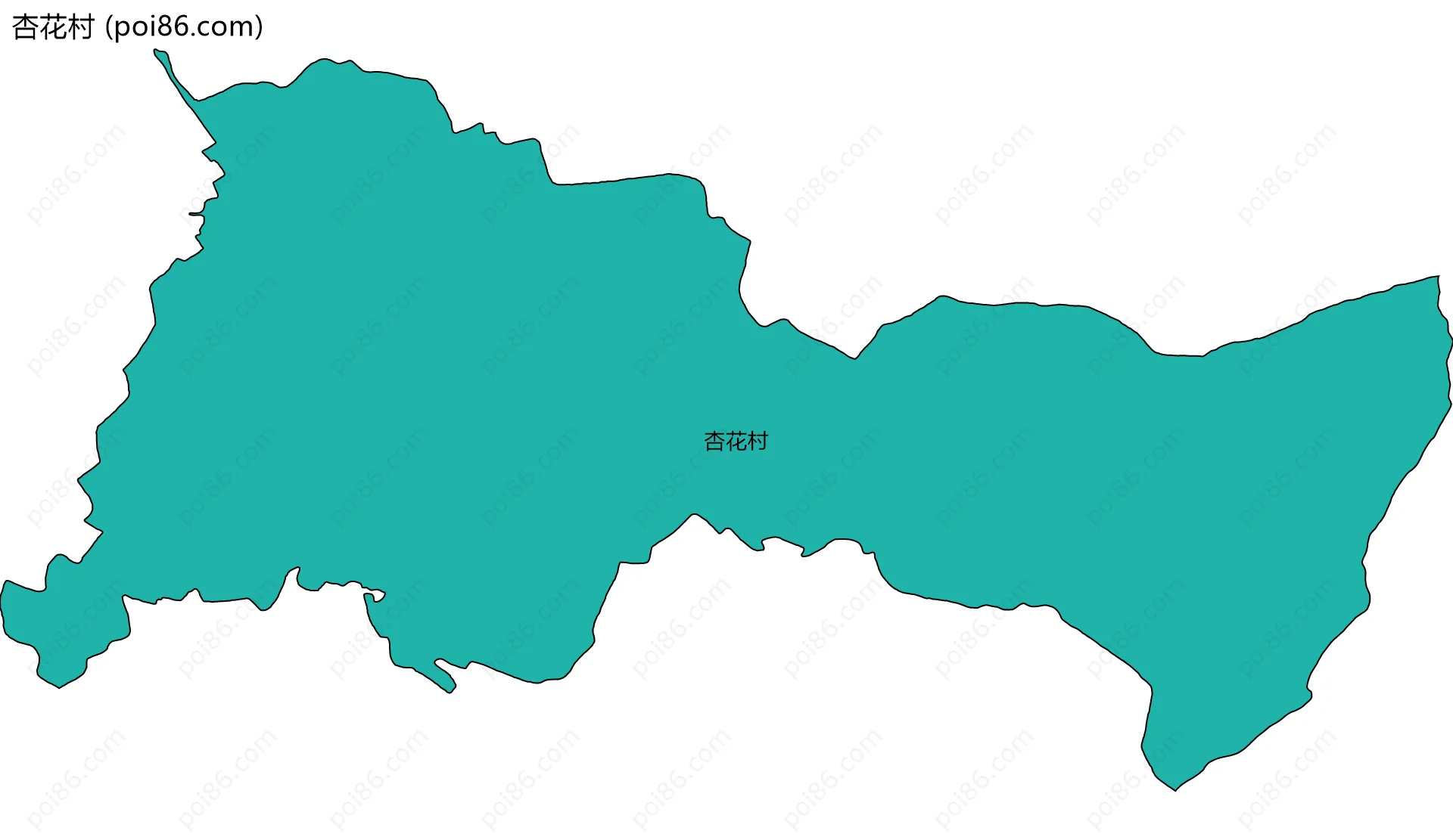 杏花村边界地图
