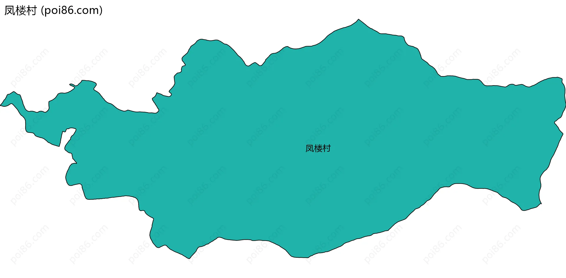 凤楼村边界地图