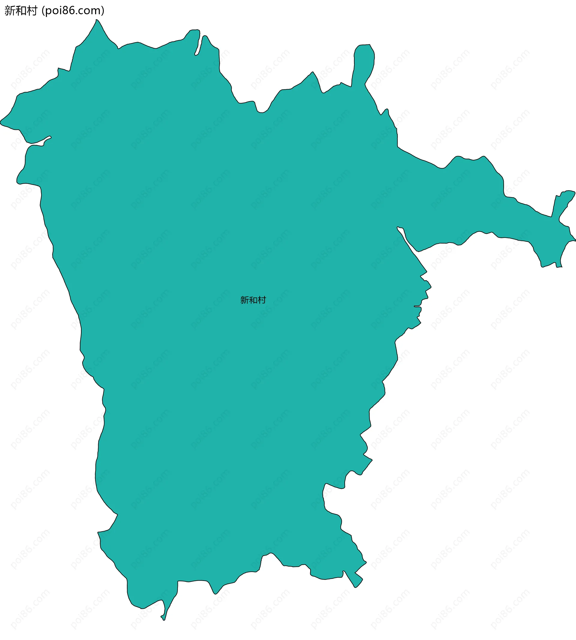 新和村边界地图
