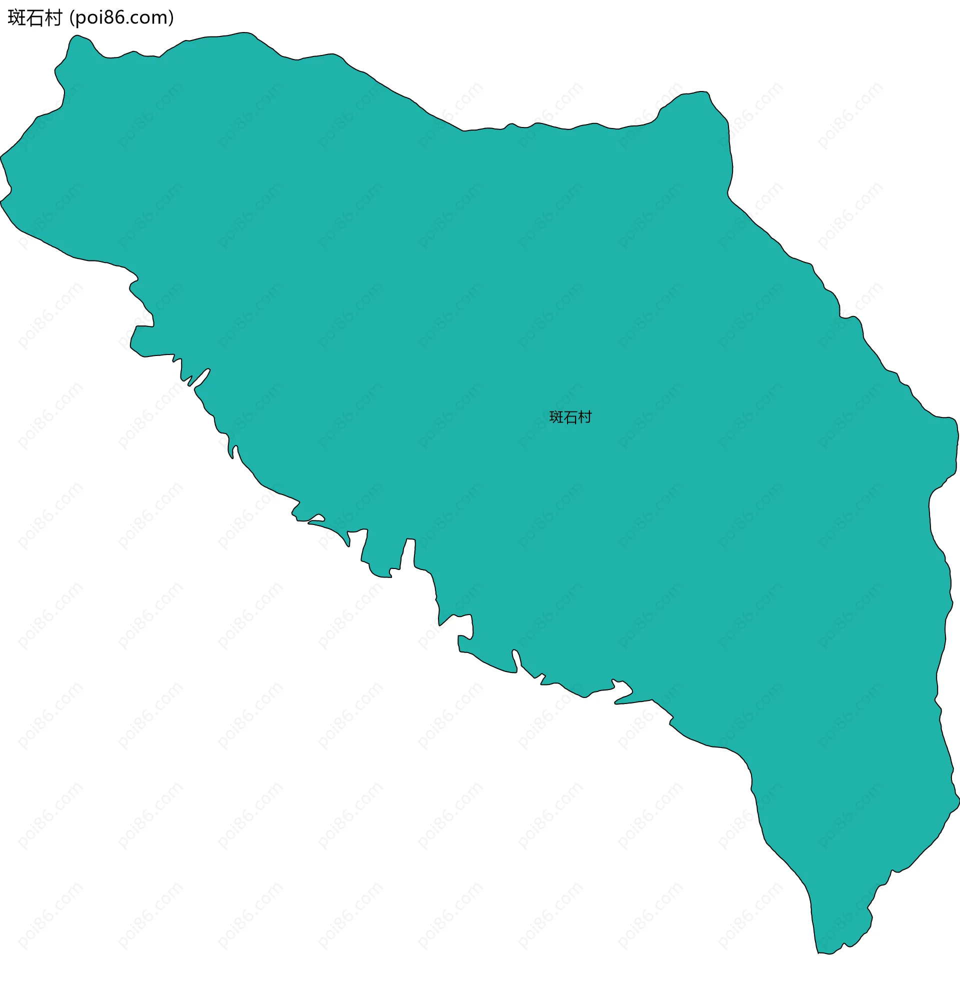 斑石村边界地图