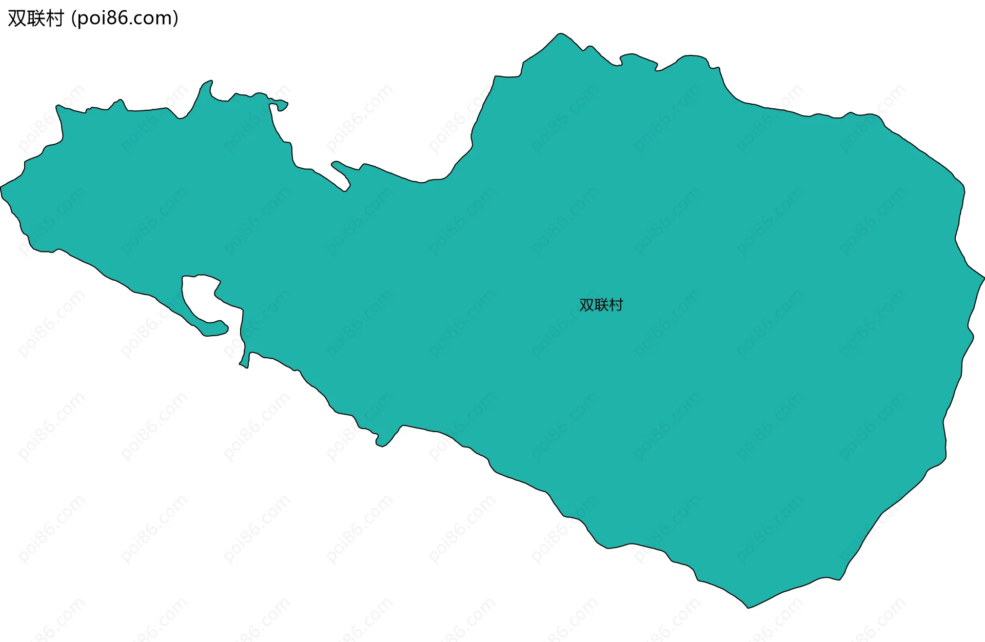 双联村边界地图