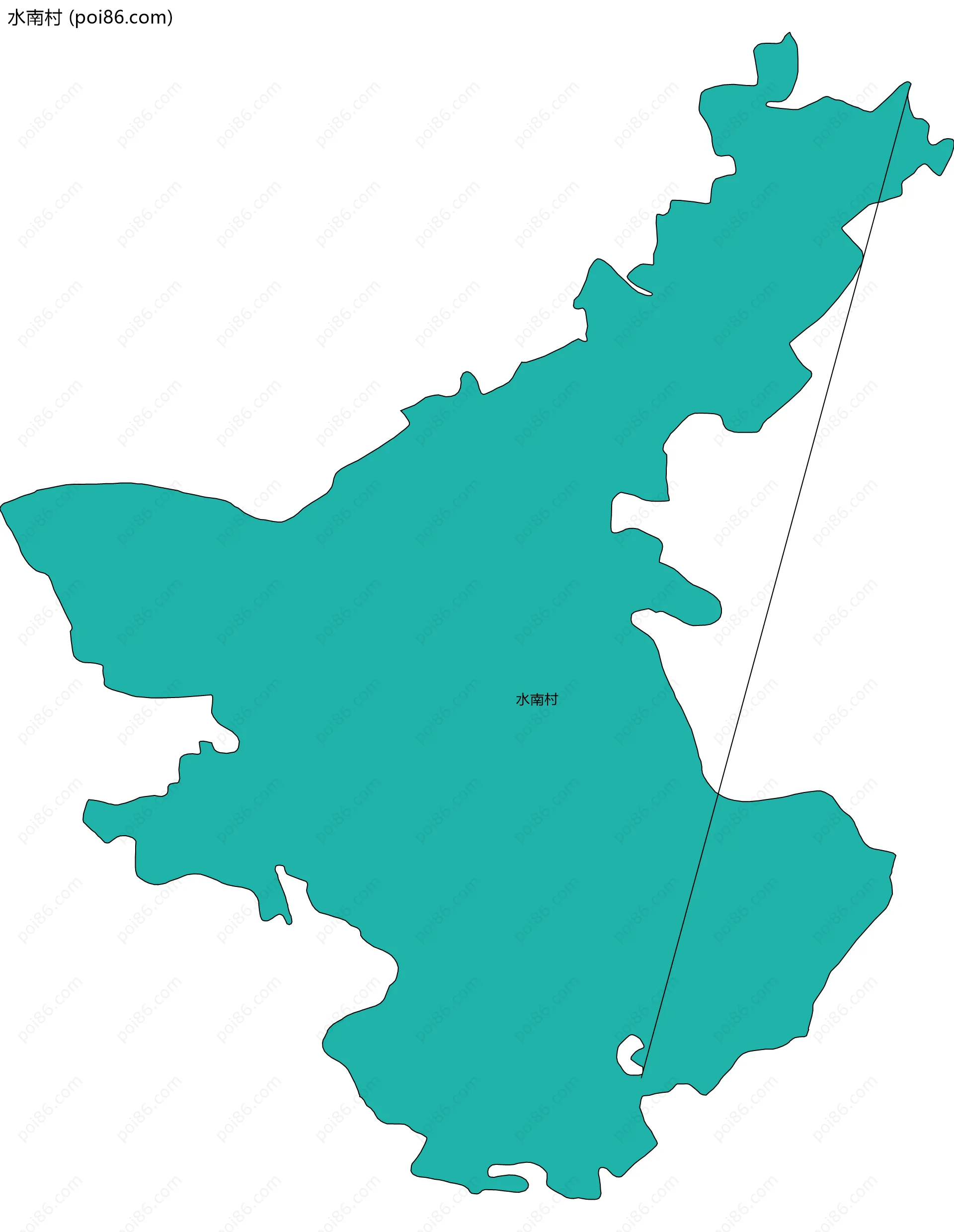 水南村边界地图