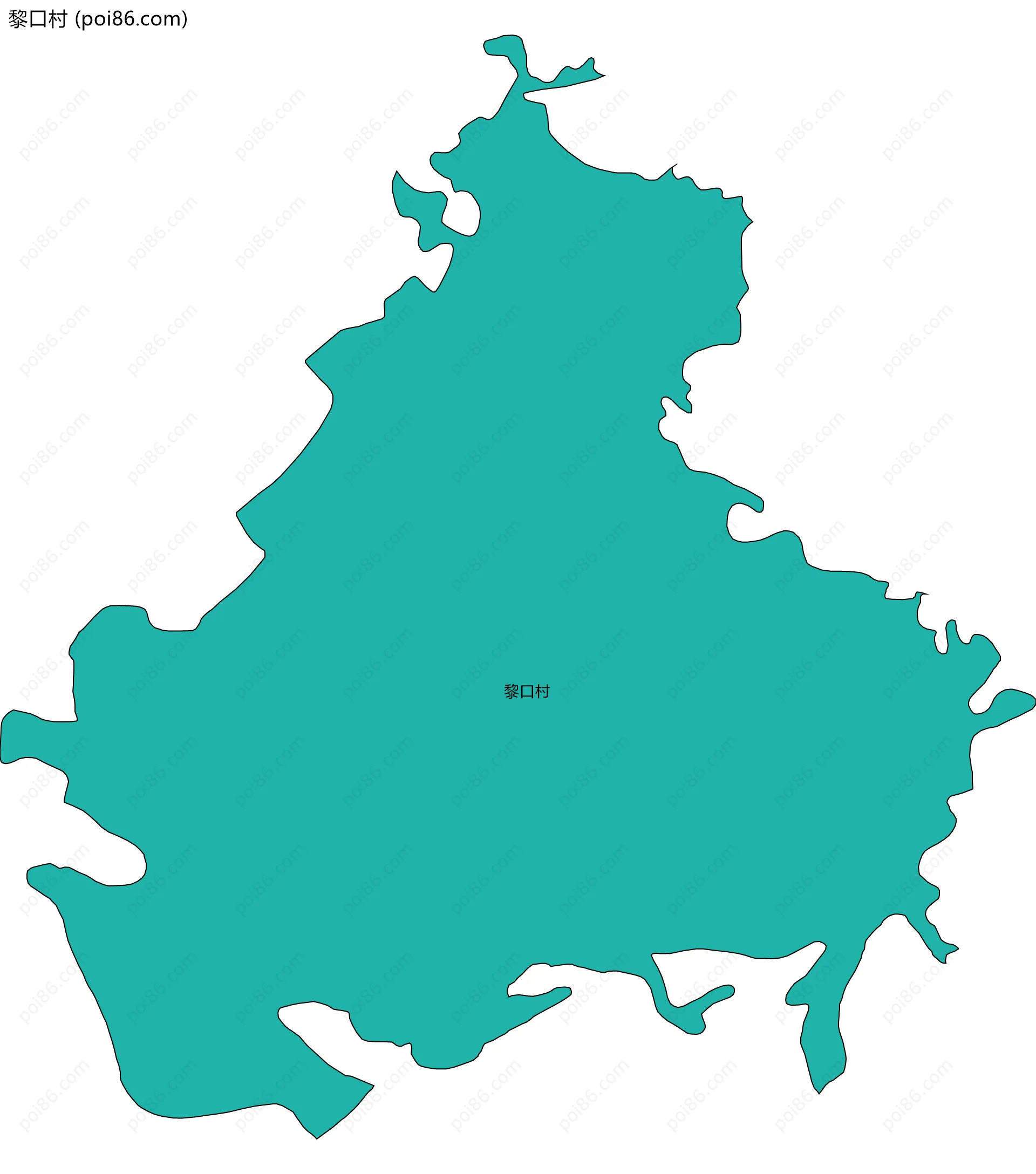 黎口村边界地图