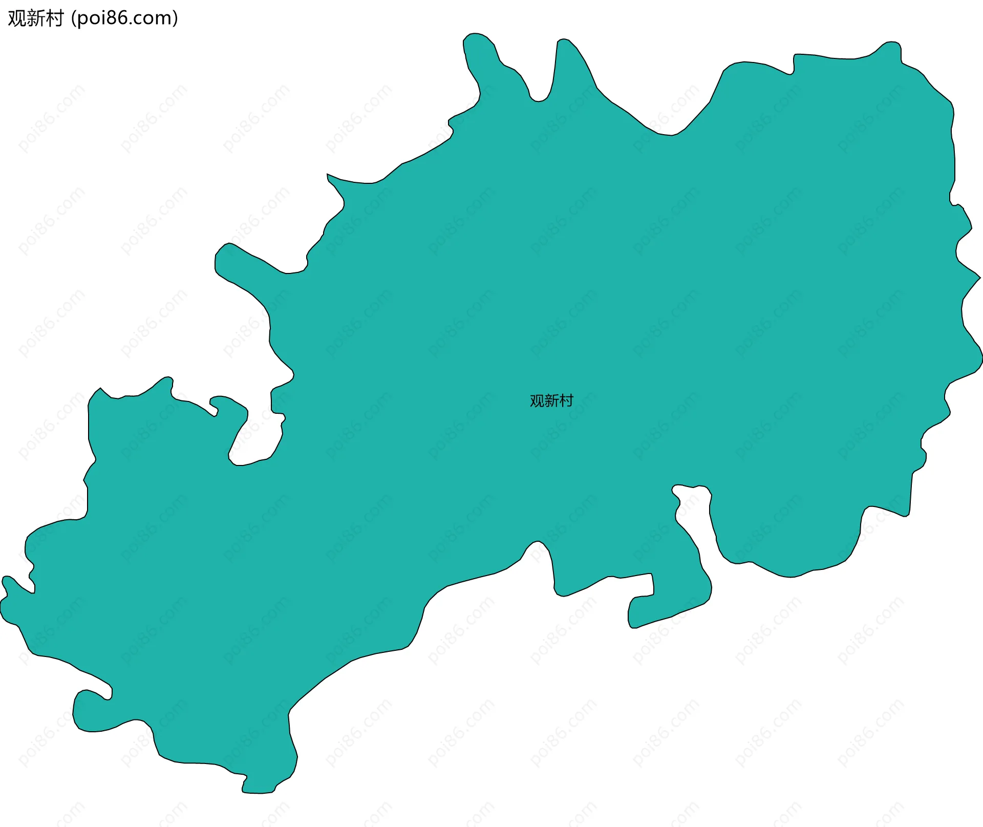 观新村边界地图