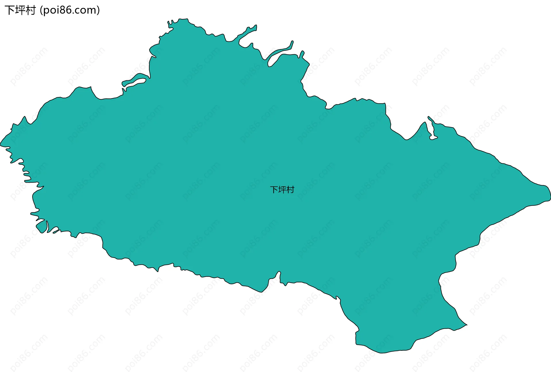 下坪村边界地图