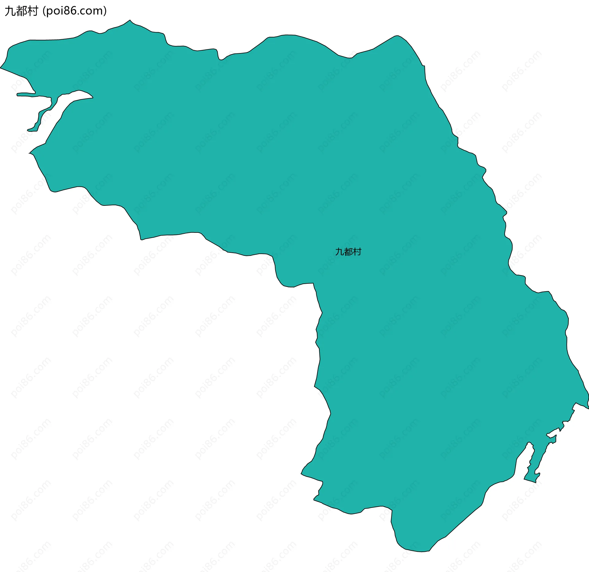 九都村边界地图