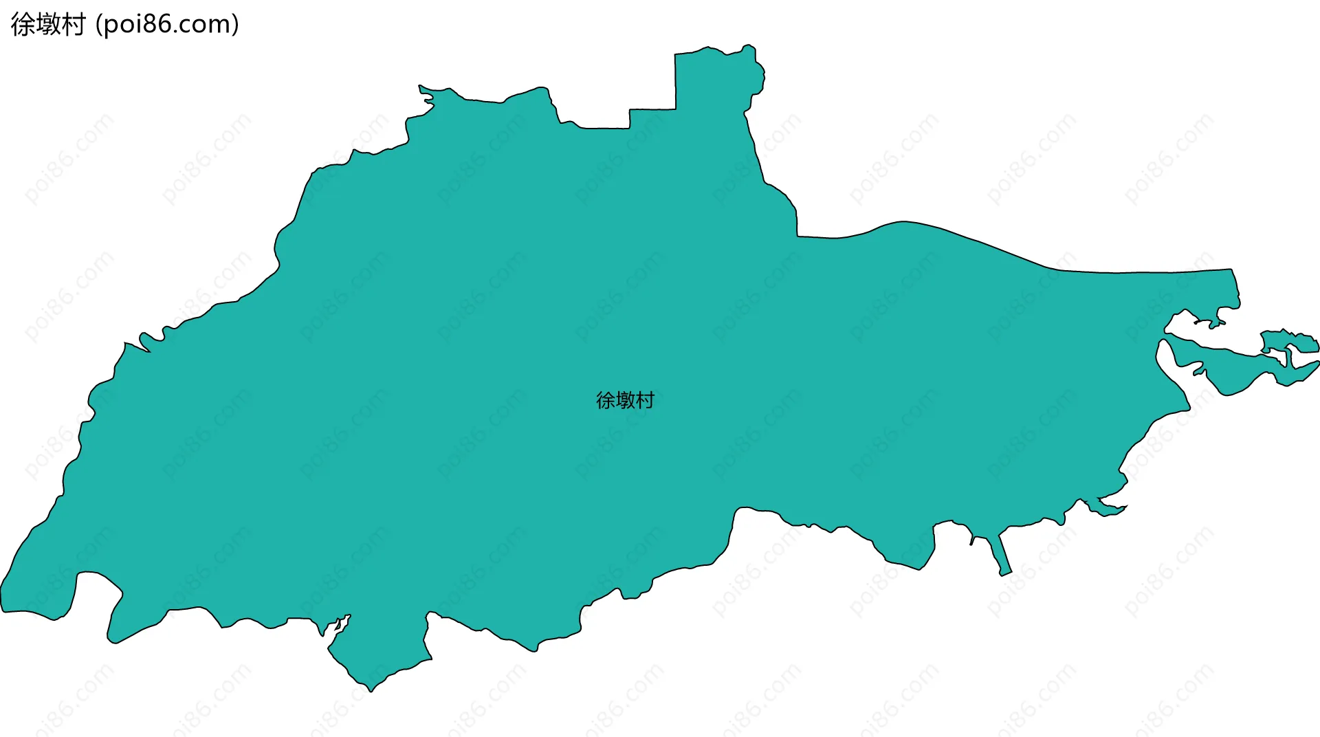 徐墩村边界地图