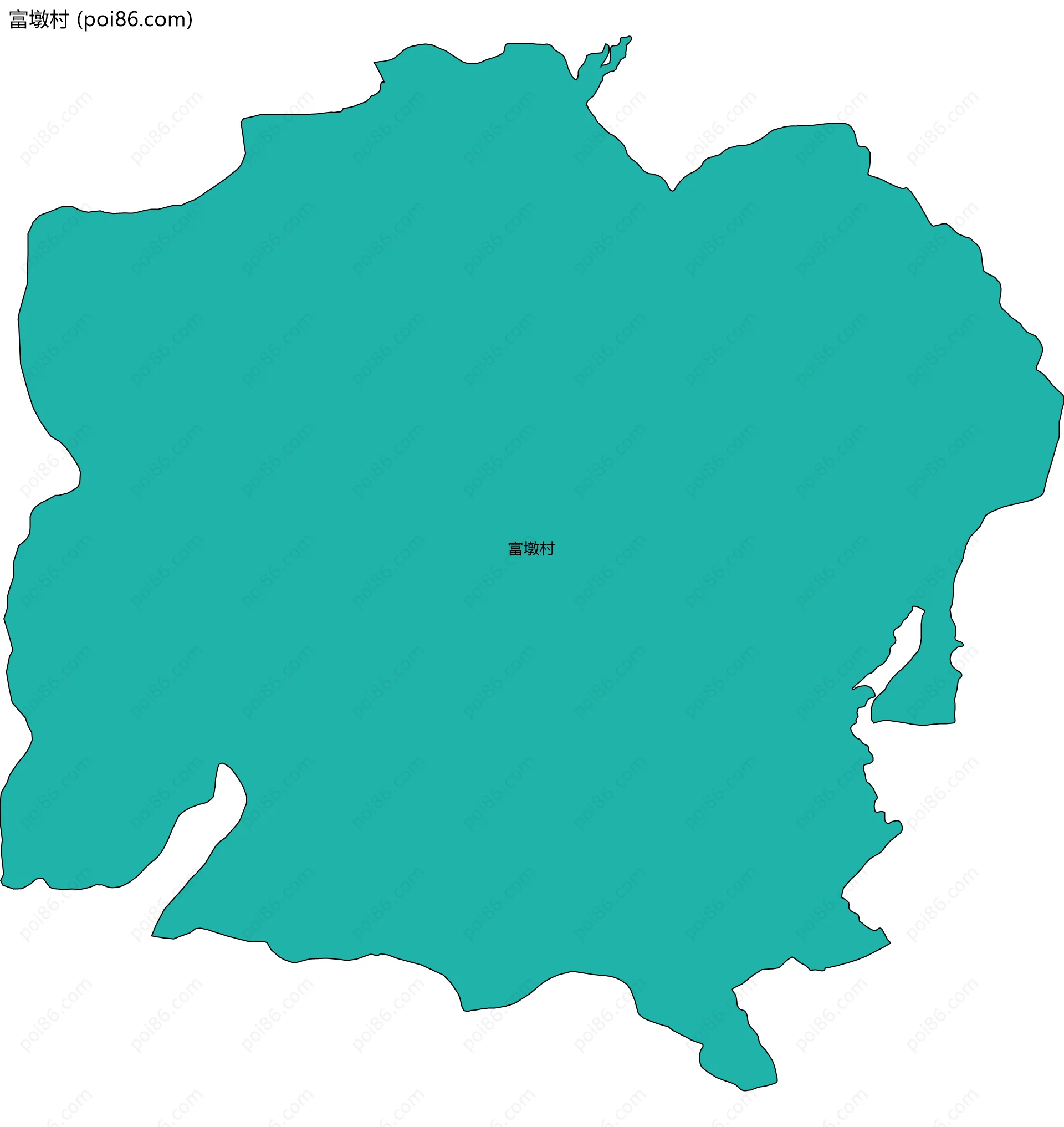 富墩村边界地图
