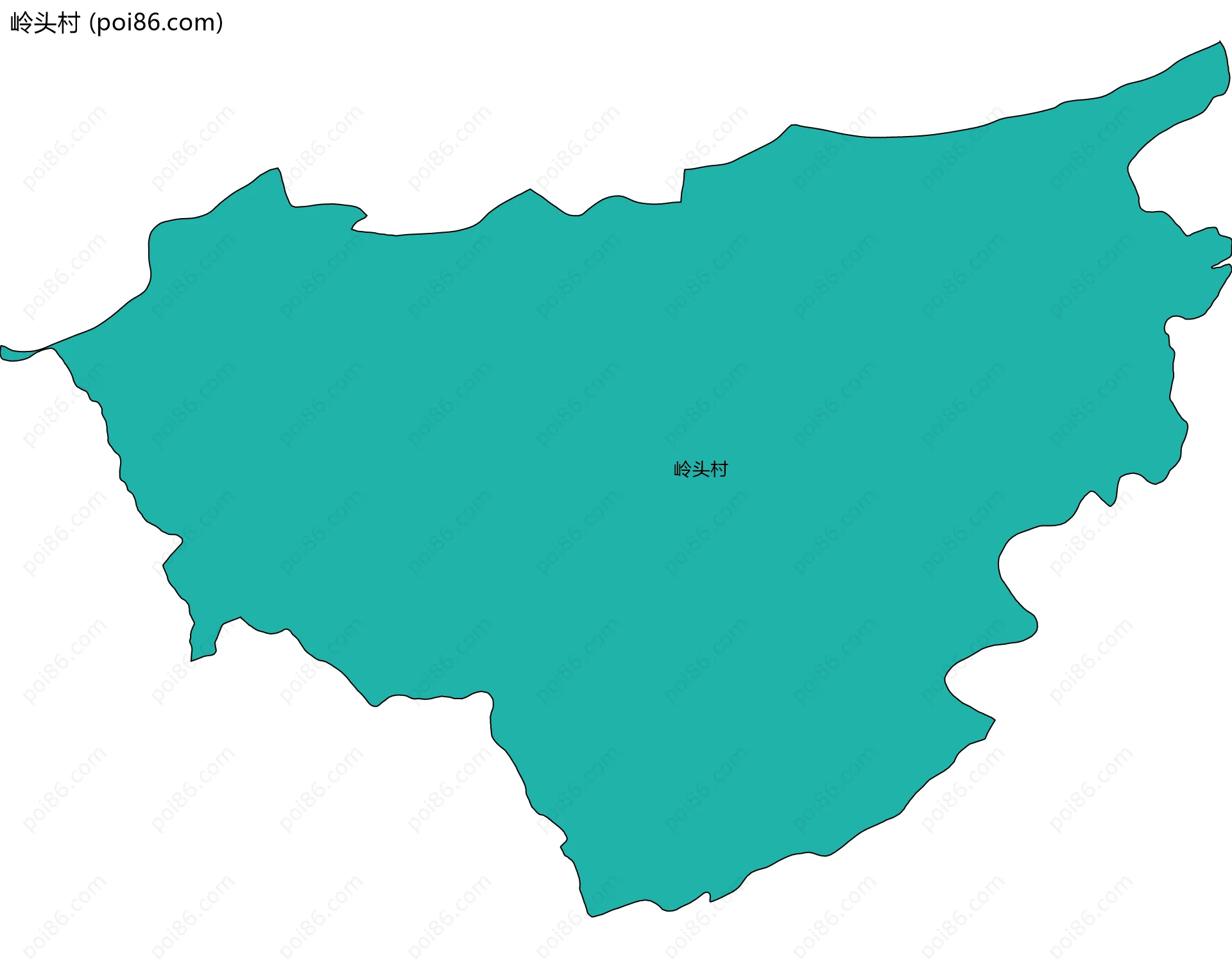 岭头村边界地图