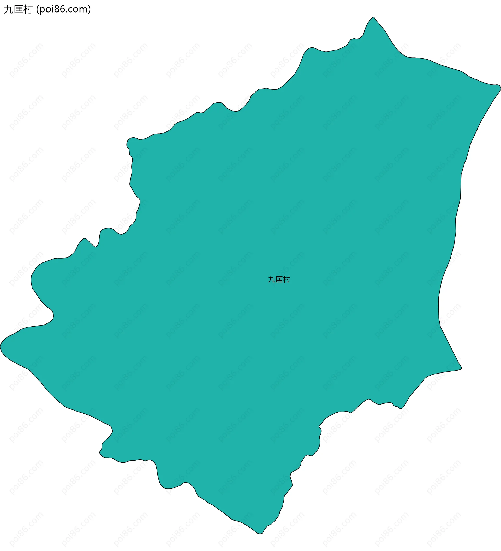 九匡村边界地图