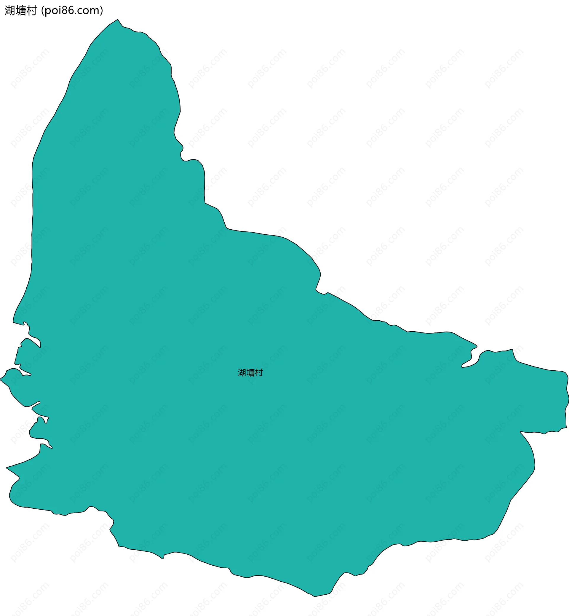 湖塘村边界地图