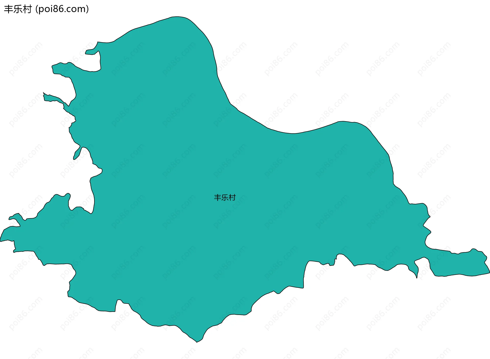 丰乐村边界地图