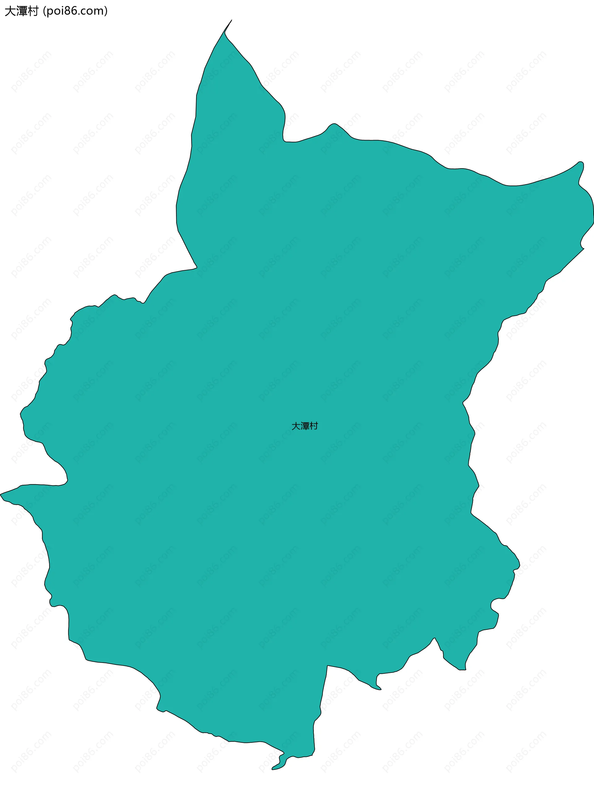 大潭村边界地图