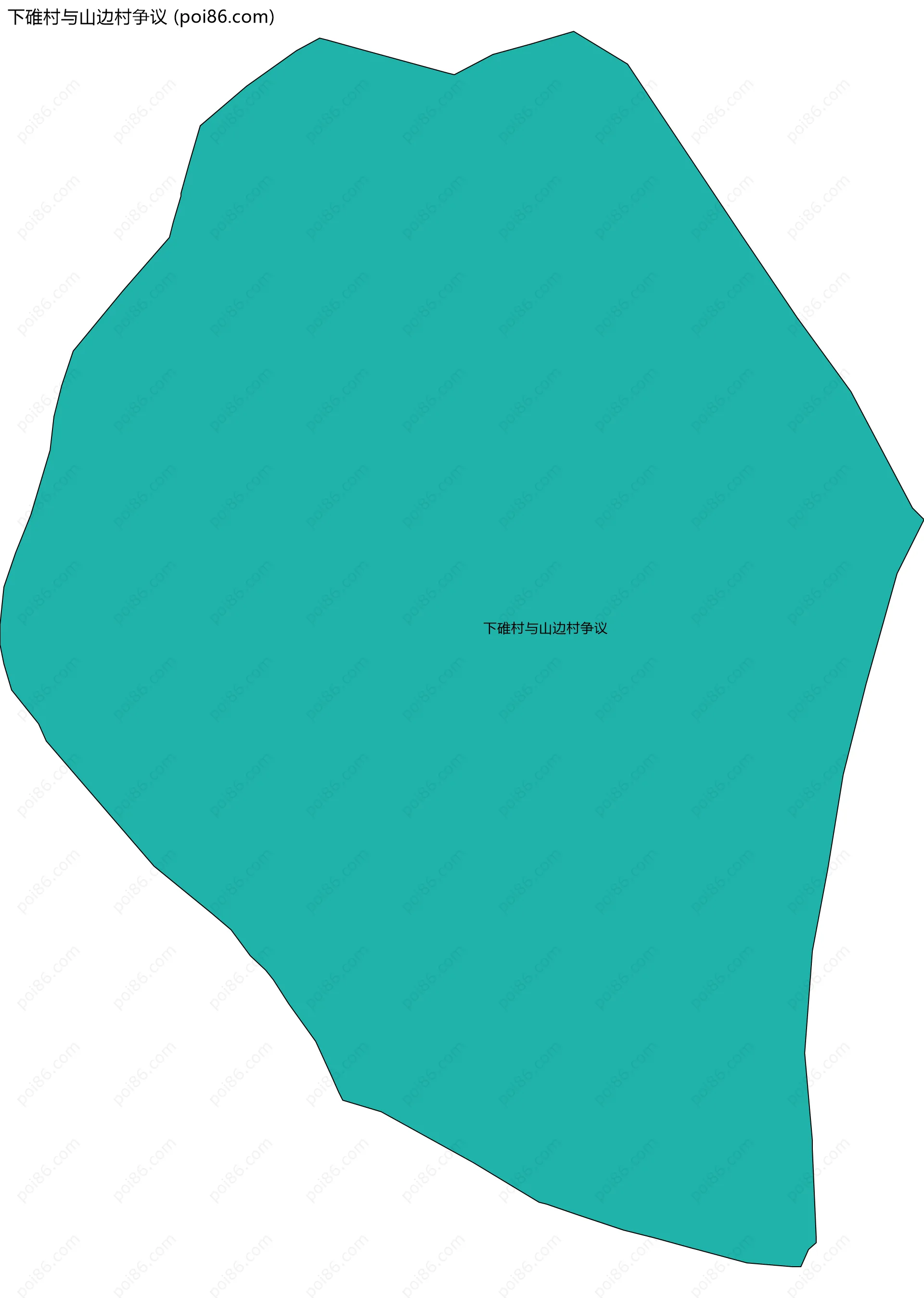 下碓村与山边村争议边界地图
