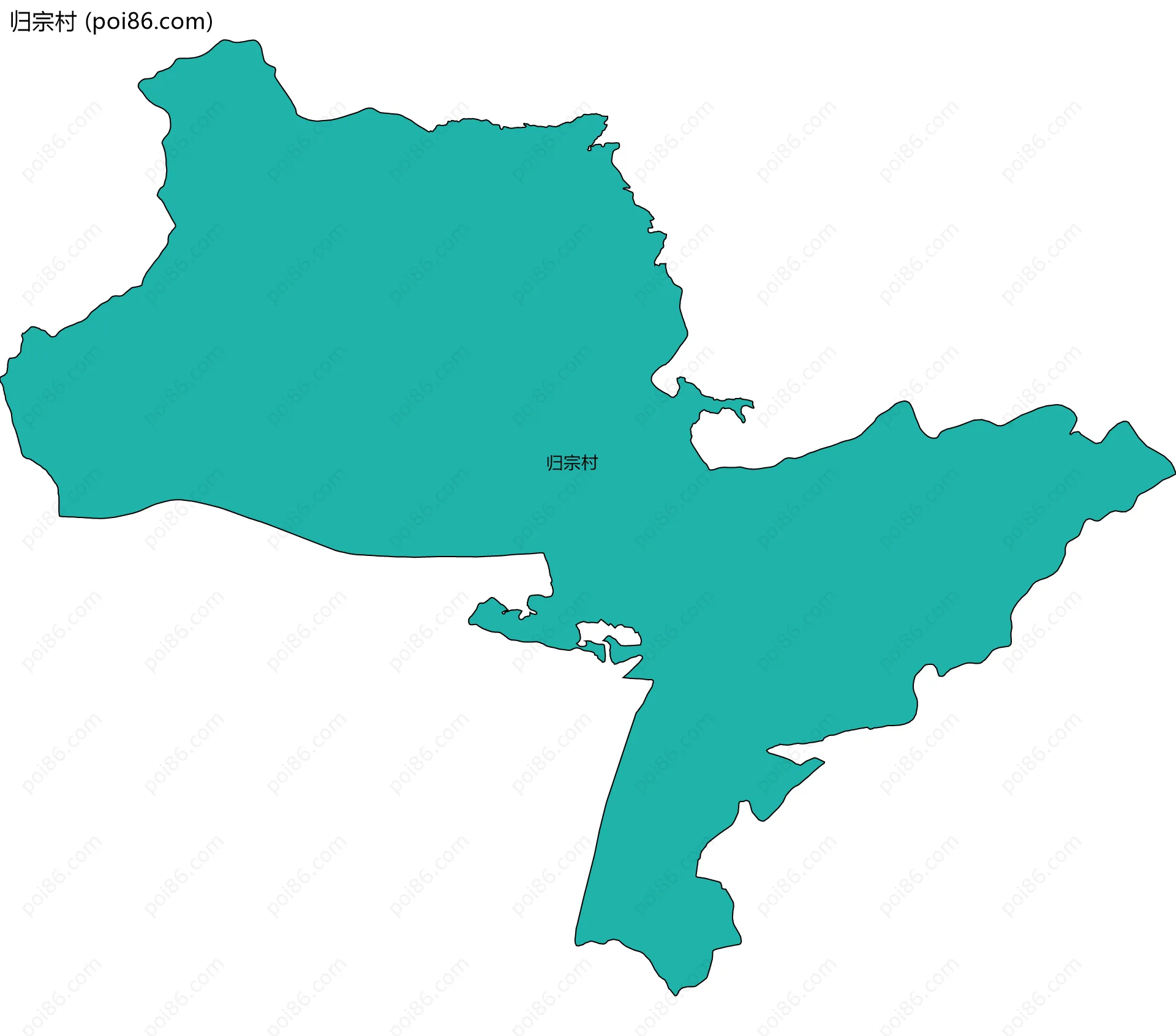 归宗村边界地图