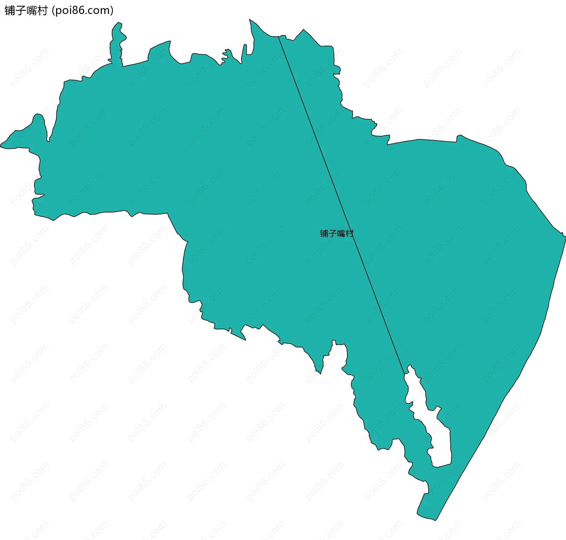 铺子嘴村边界地图
