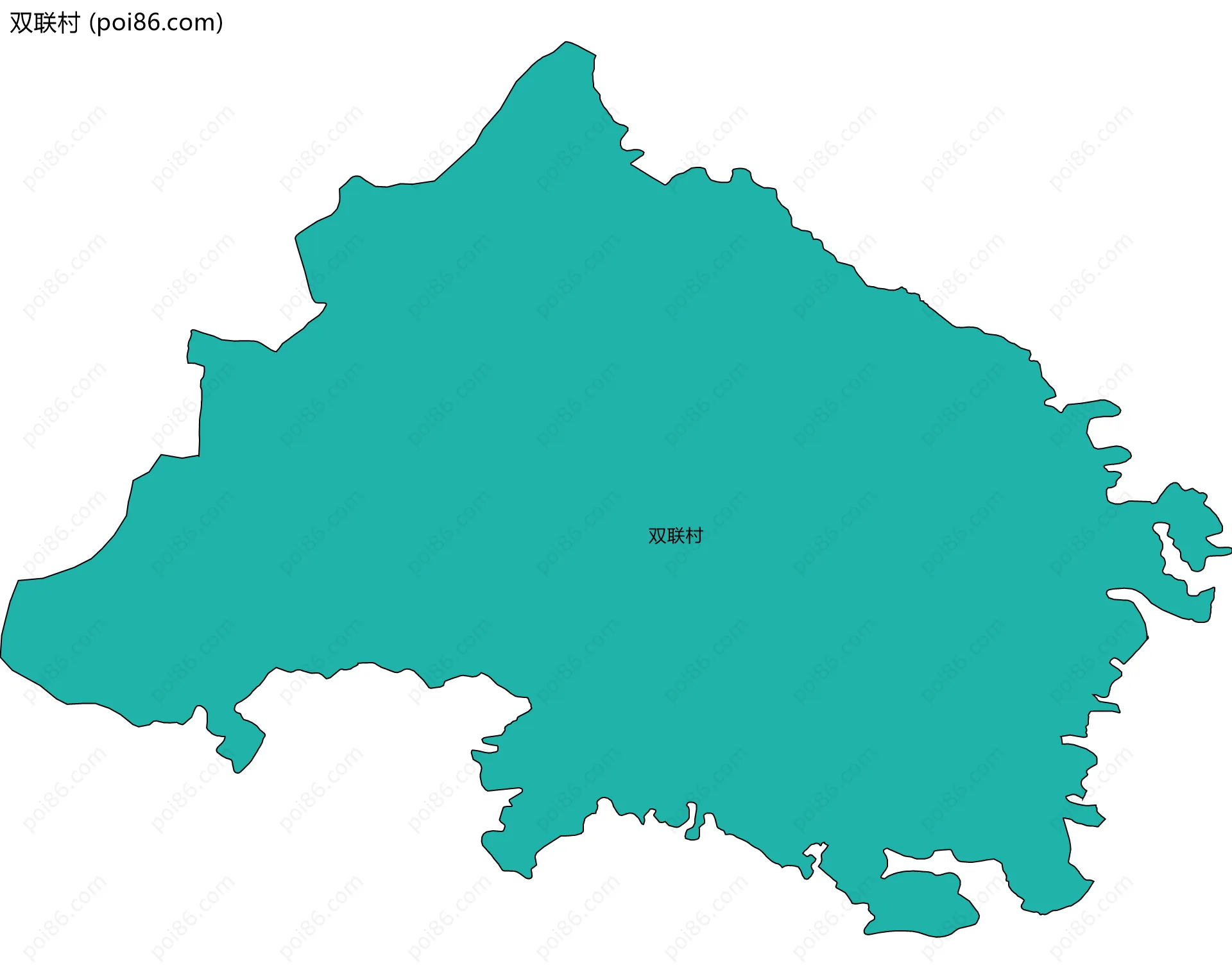 双联村边界地图