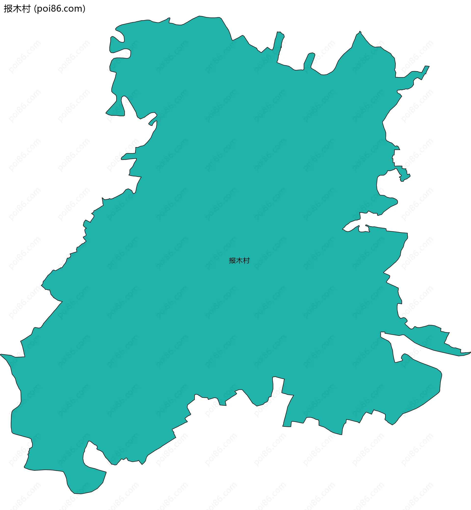 报木村边界地图