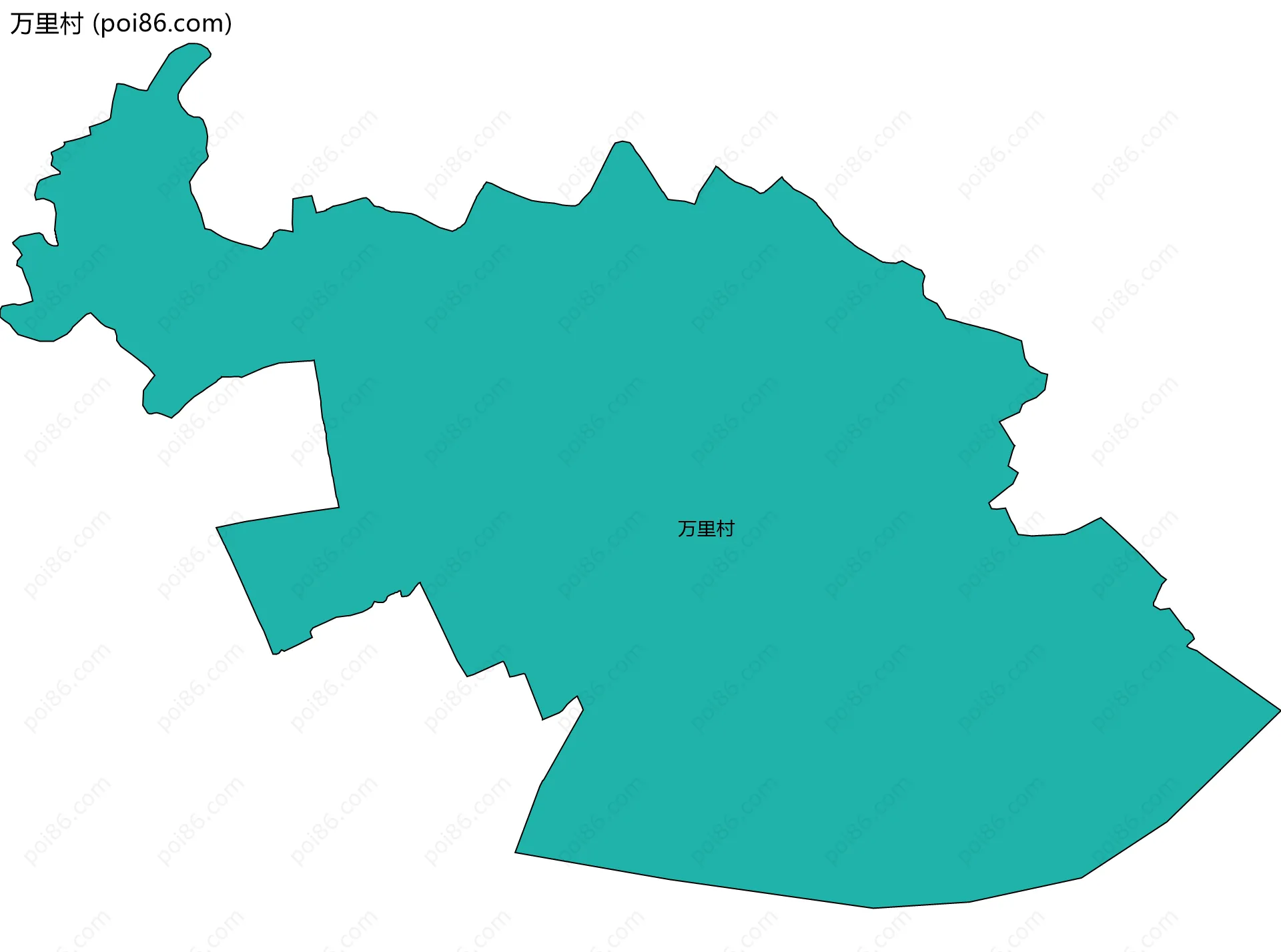 万里村边界地图
