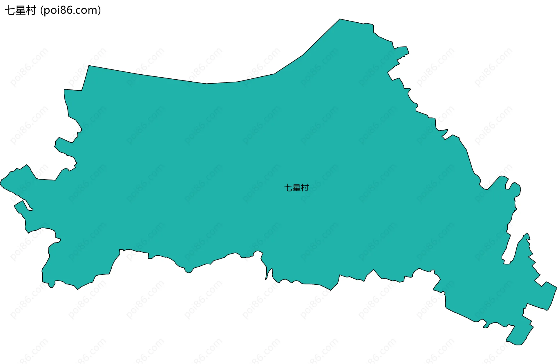 七星村边界地图