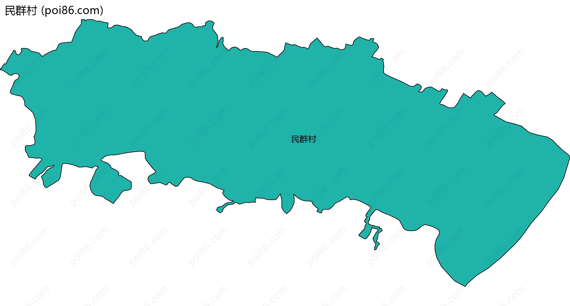 民群村边界地图