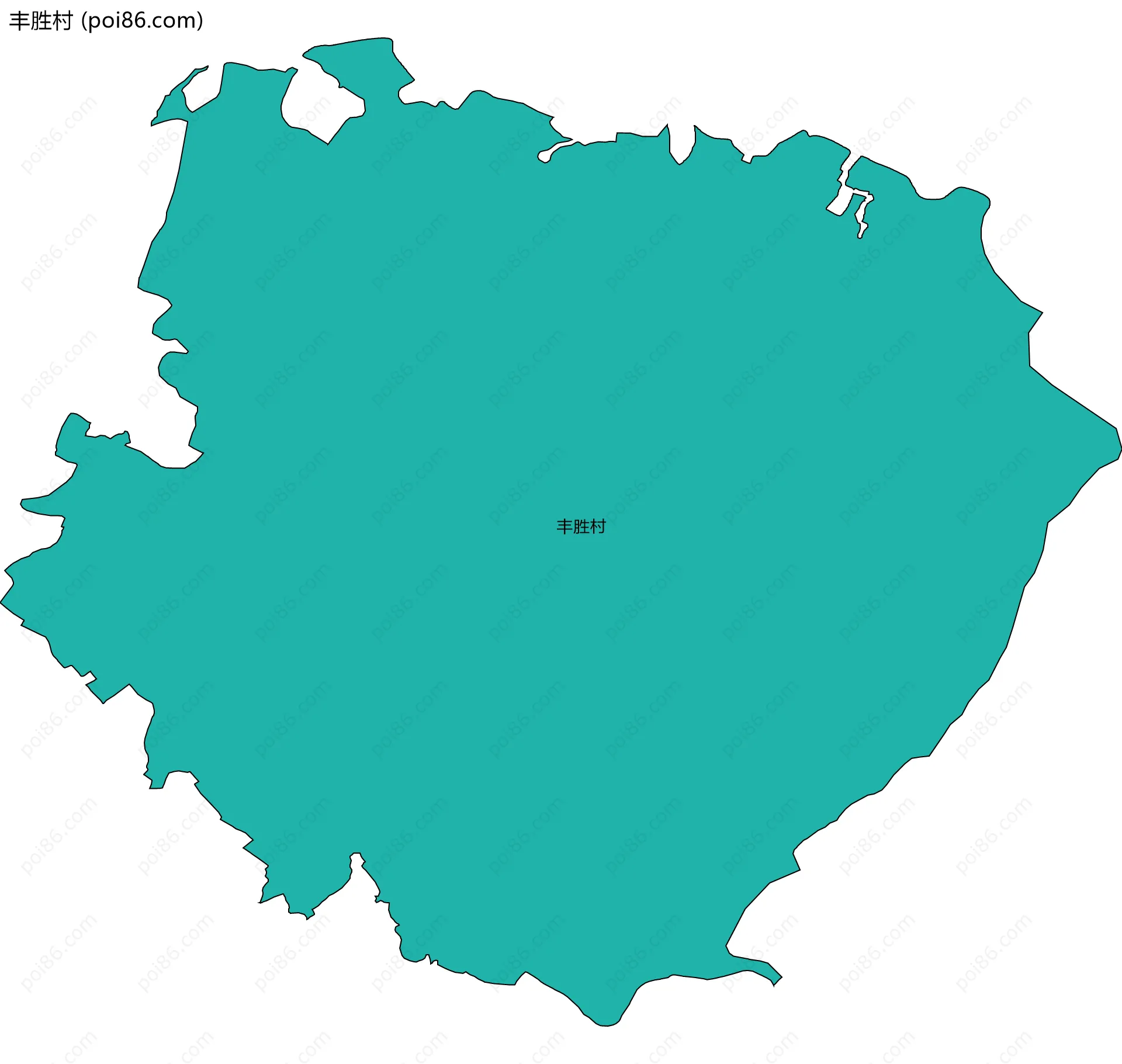 丰胜村边界地图