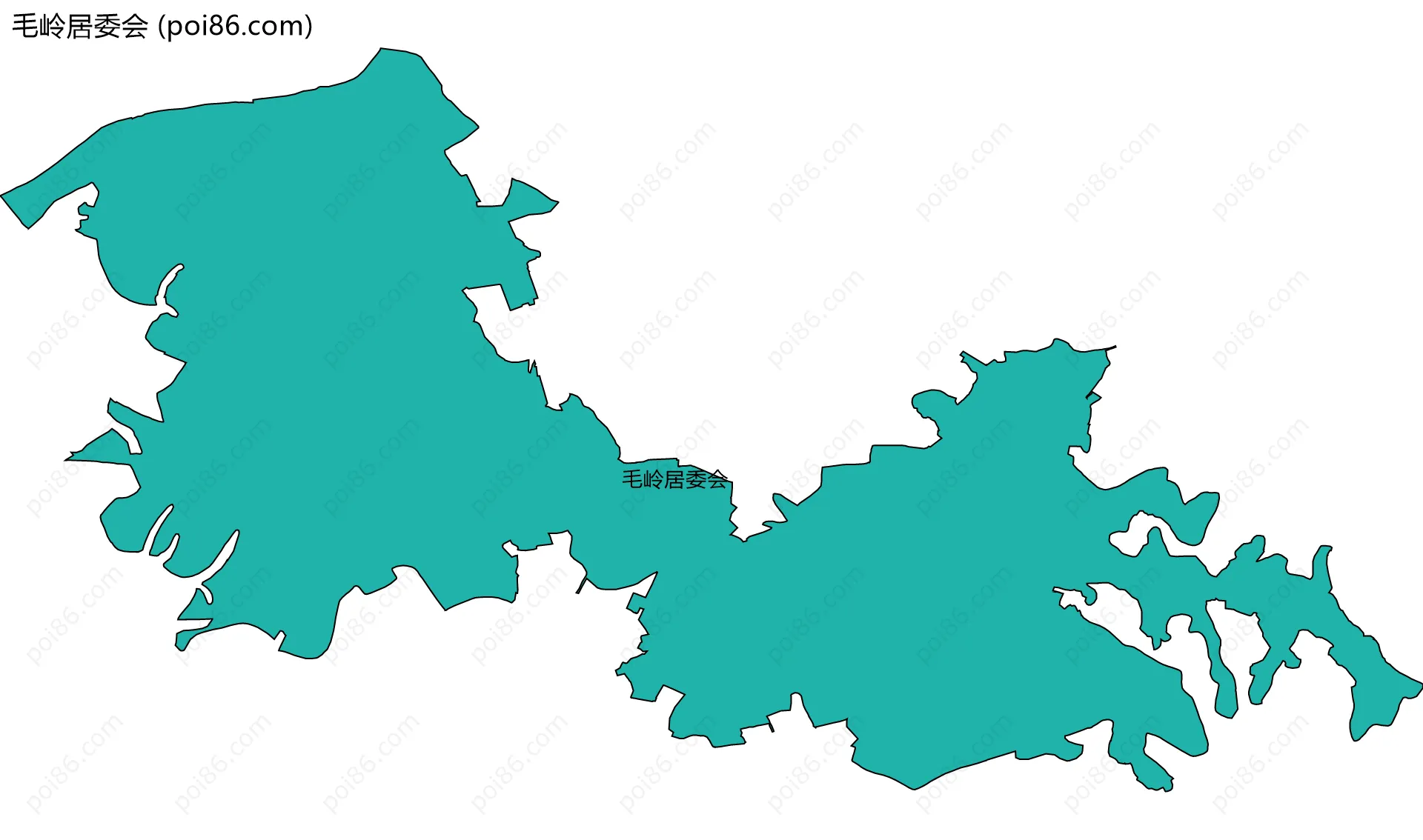 毛岭居委会边界地图