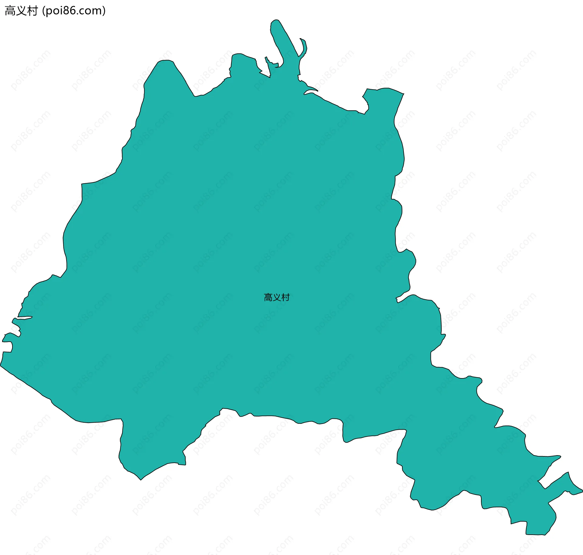 高义村边界地图