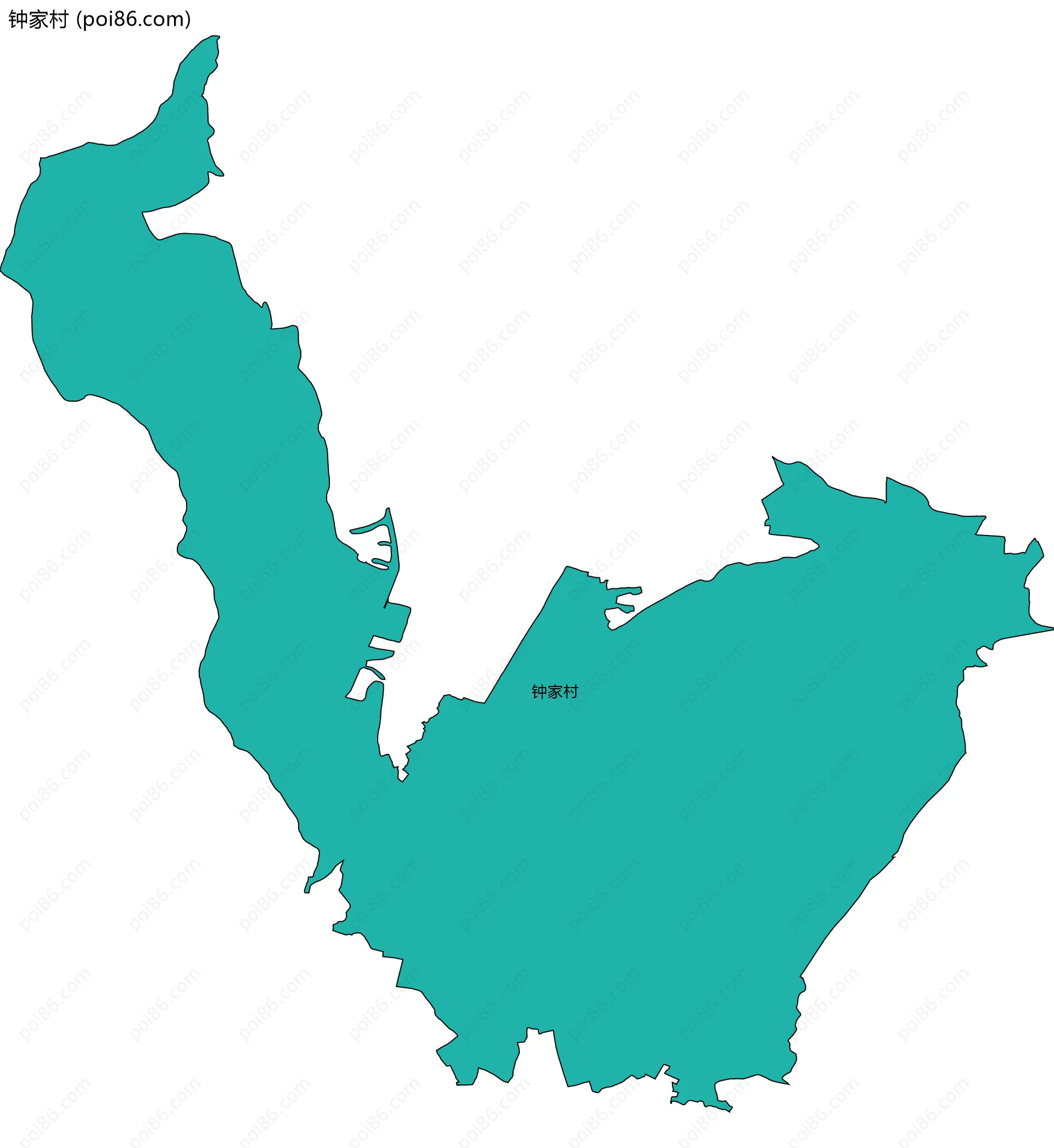 钟家村边界地图