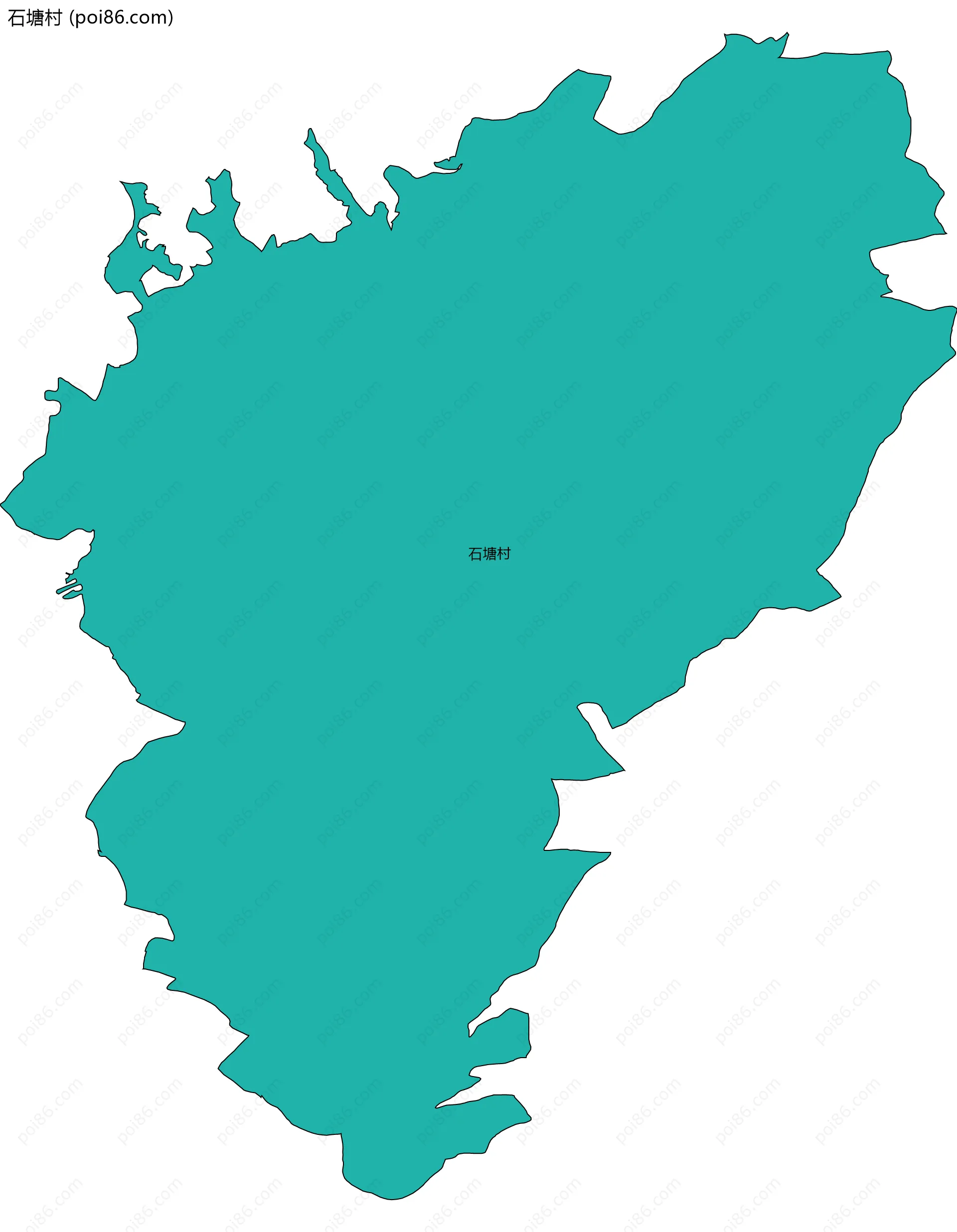 石塘村边界地图