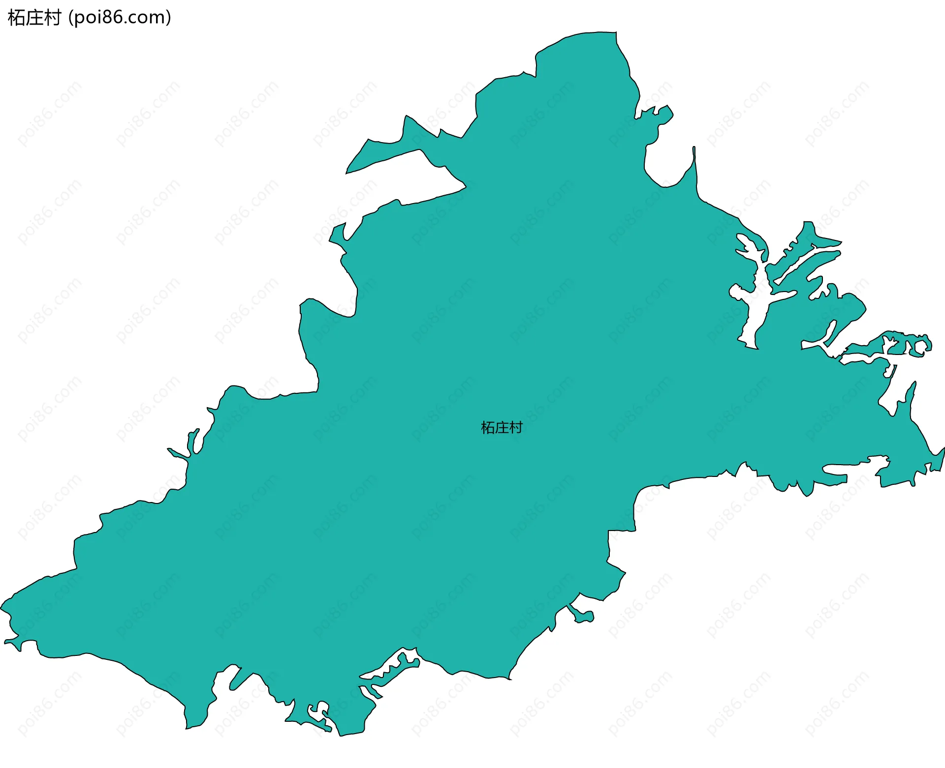 柘庄村边界地图