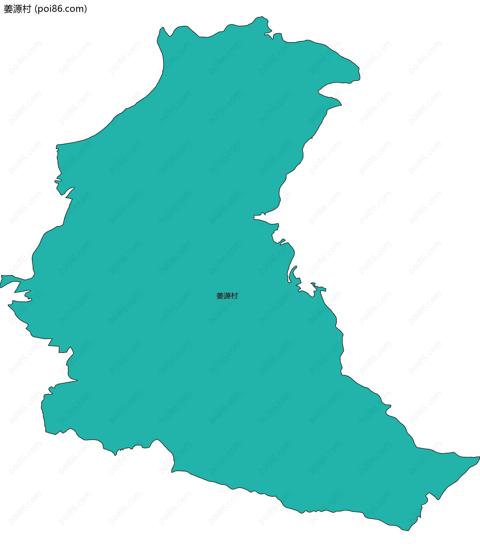 姜源村边界地图