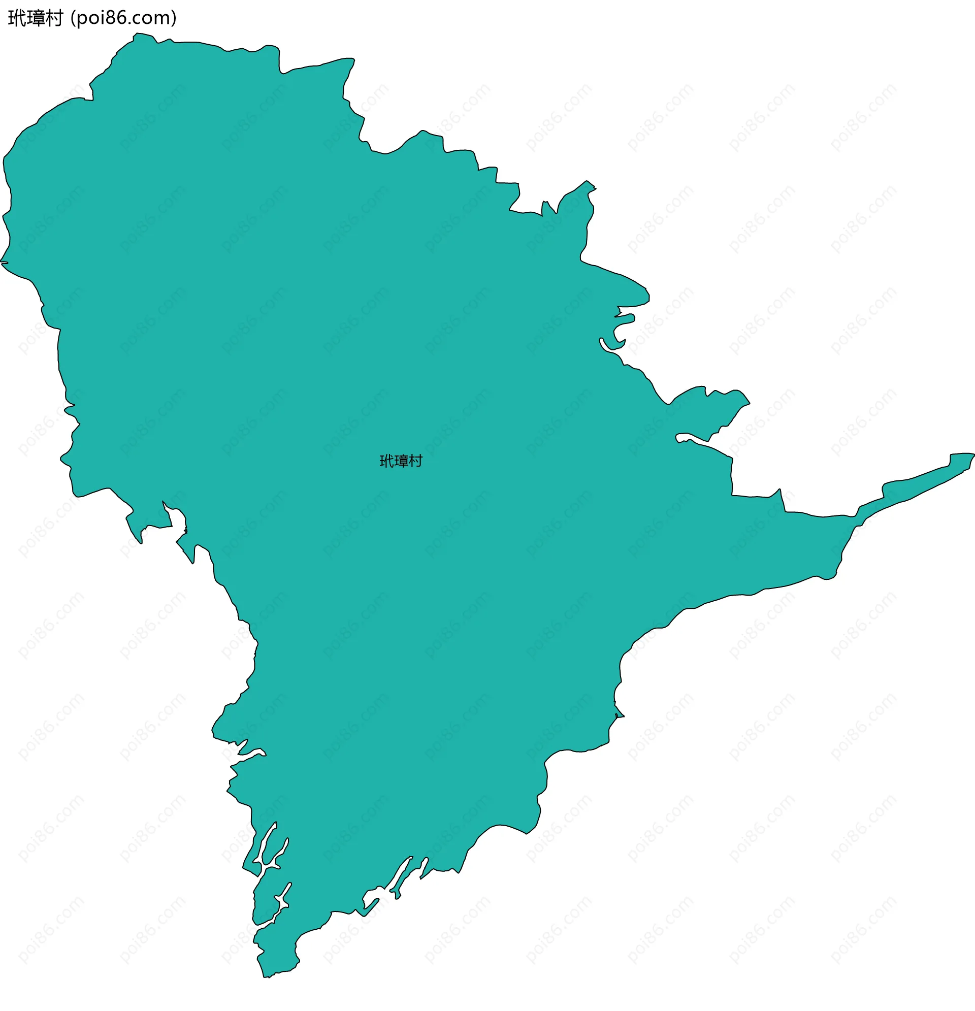 玳璋村边界地图