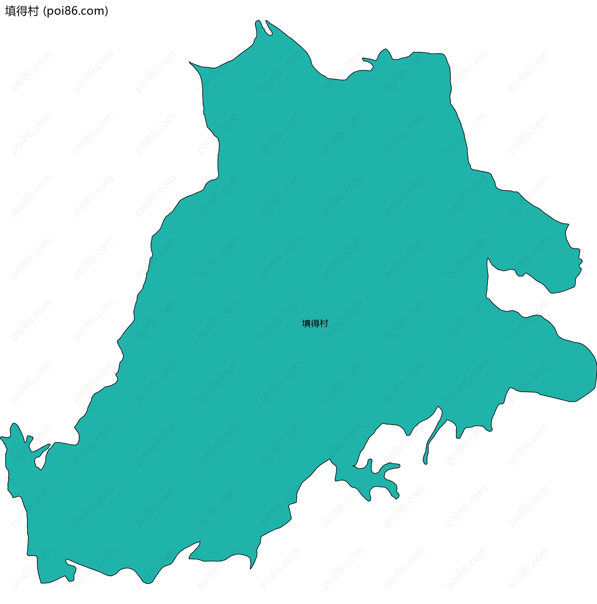 填得村边界地图