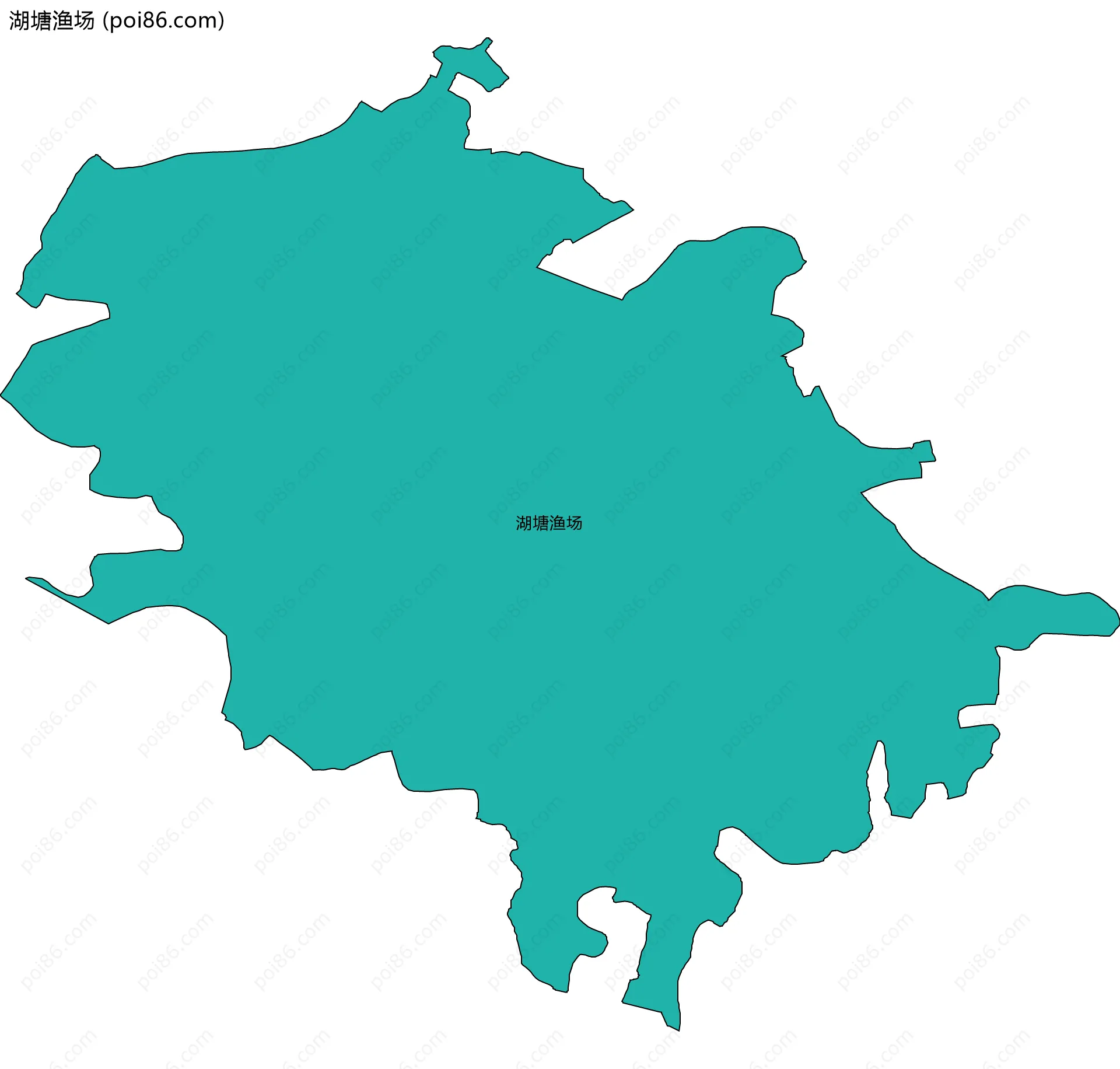 湖塘渔场边界地图