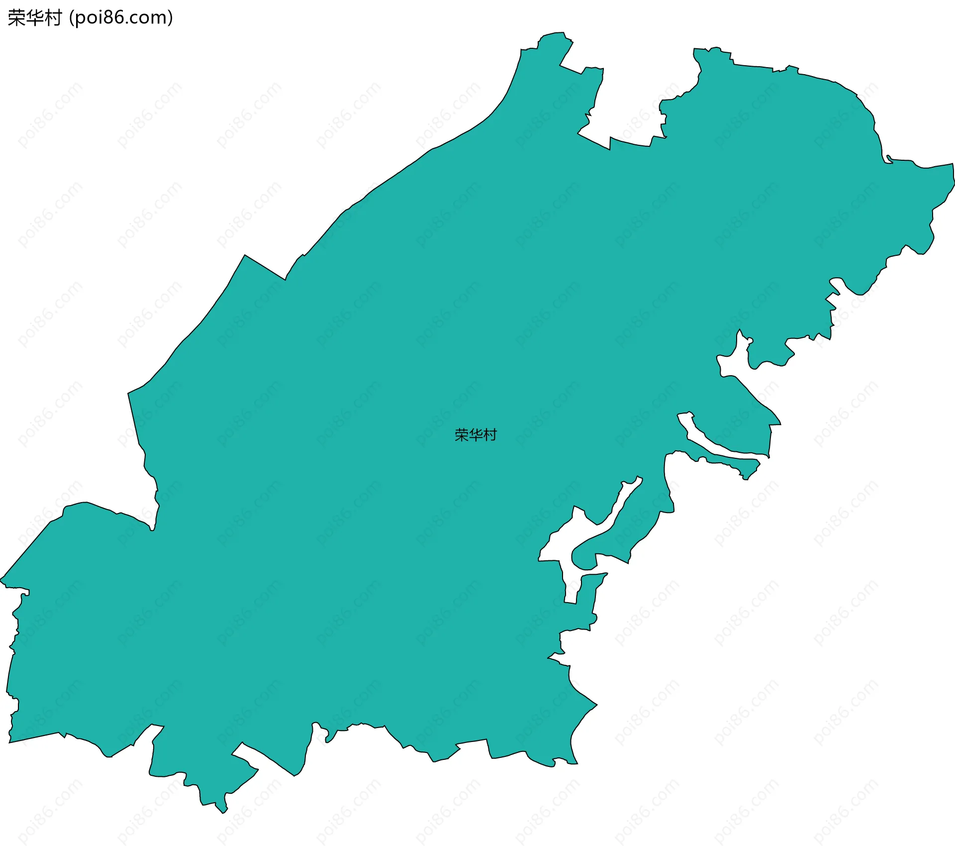 荣华村边界地图