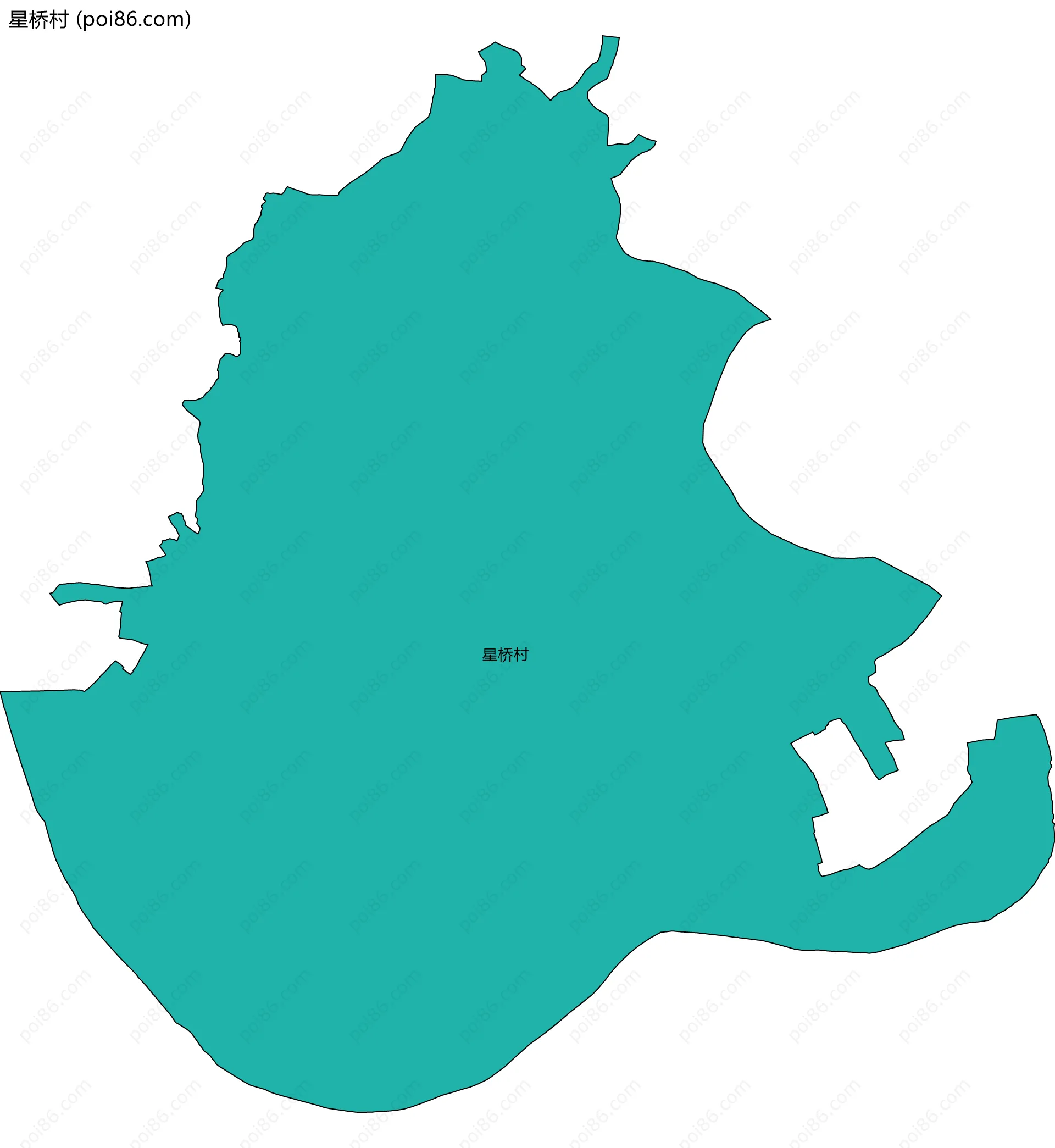 星桥村边界地图