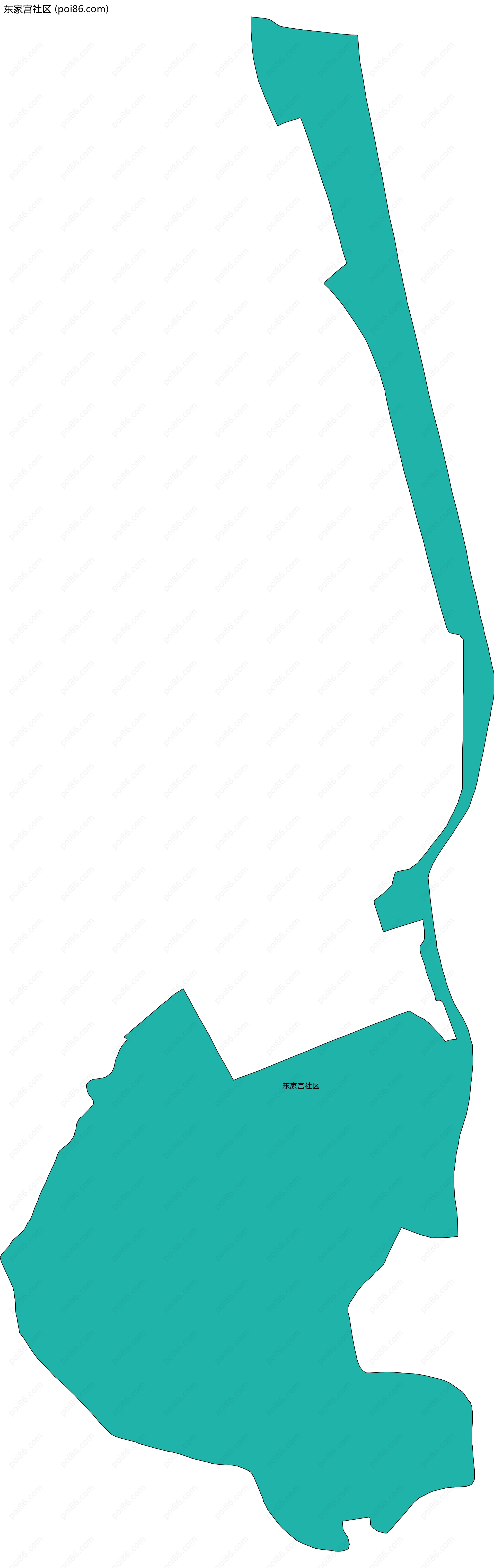 东家宫社区边界地图