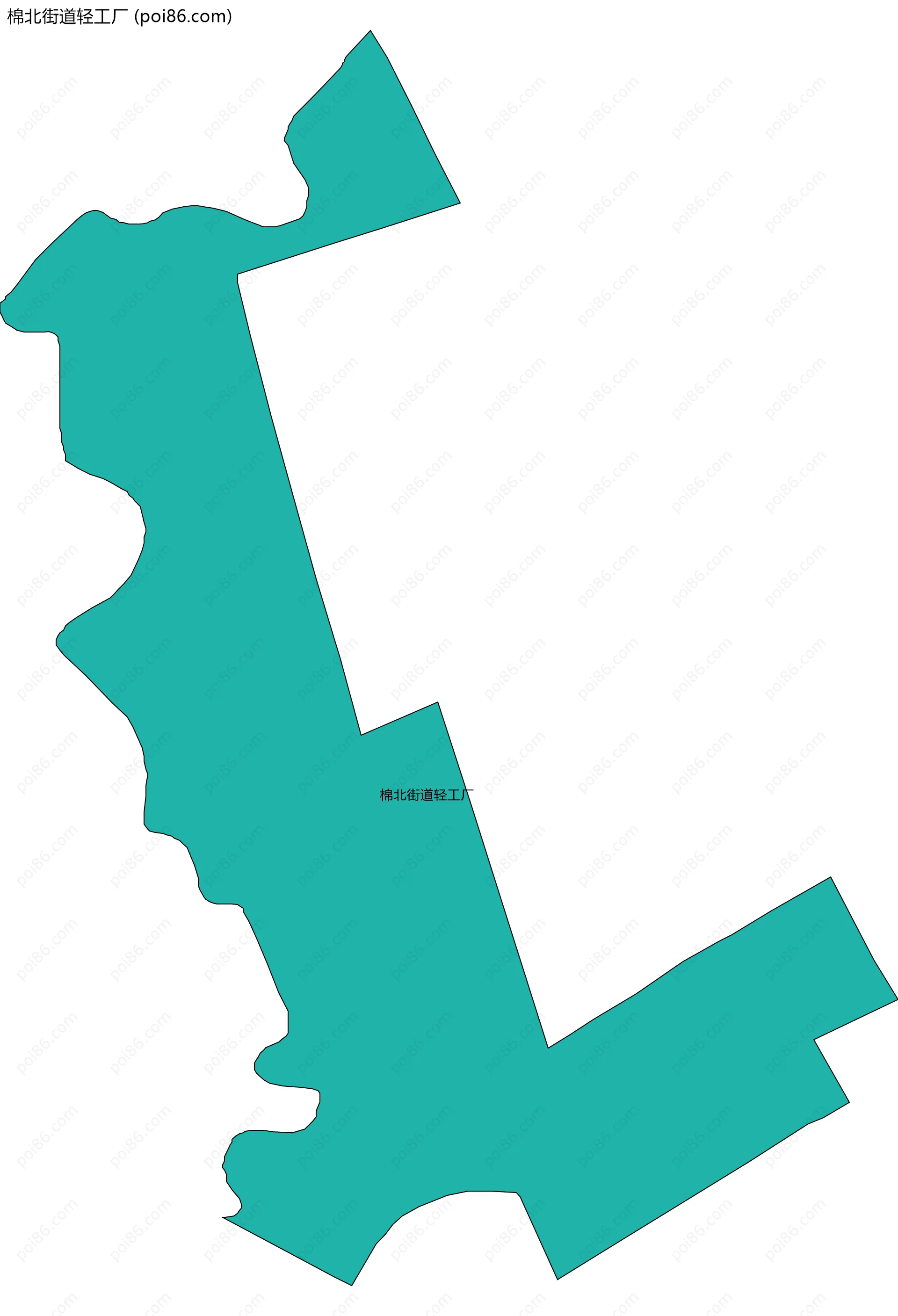 棉北街道轻工厂边界地图