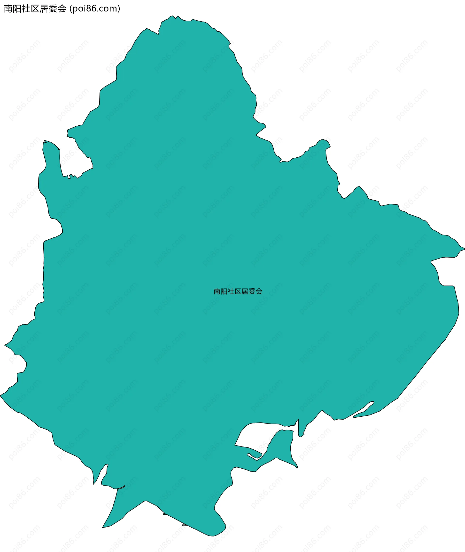 南阳社区居委会边界地图
