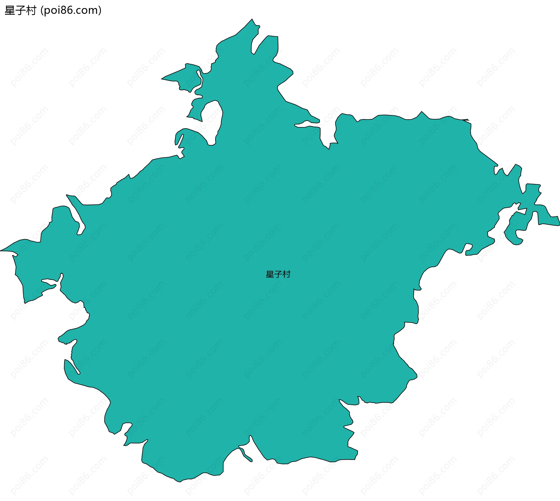 星子村边界地图