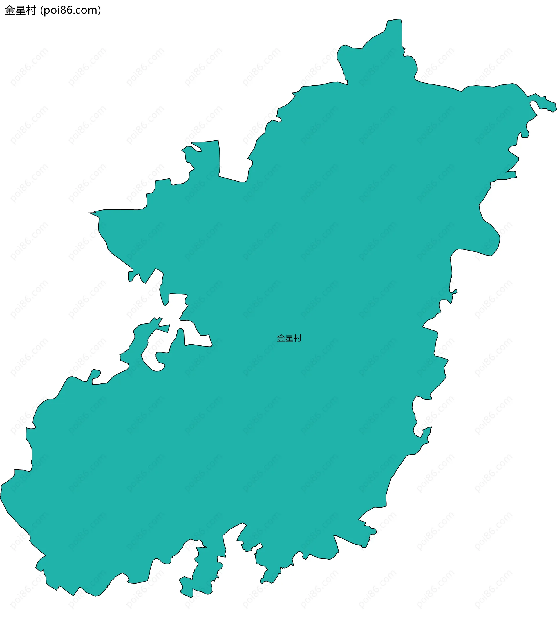 金星村边界地图