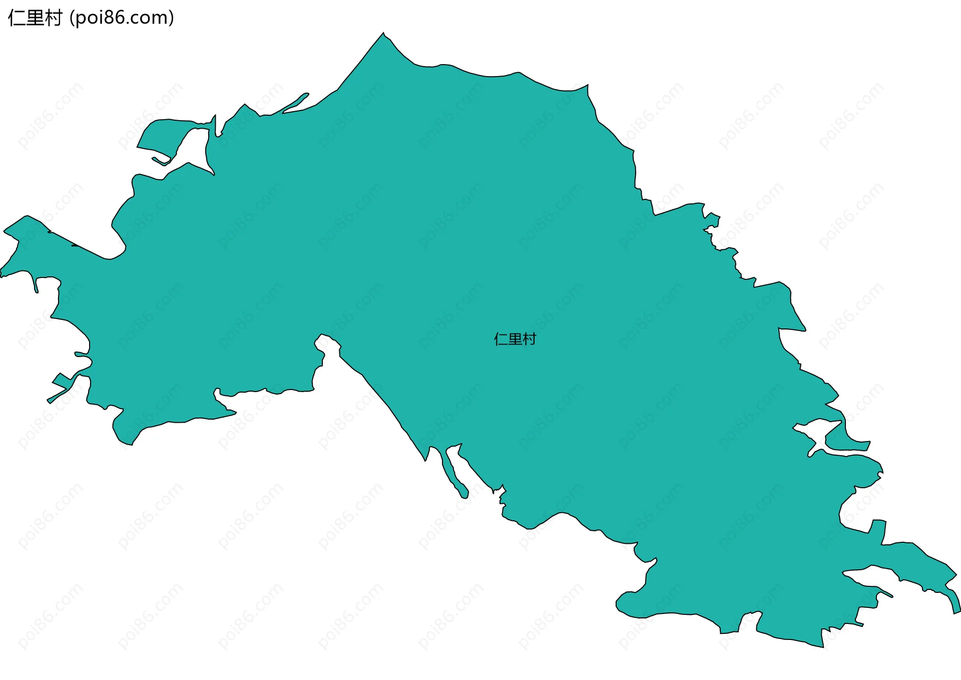 仁里村边界地图