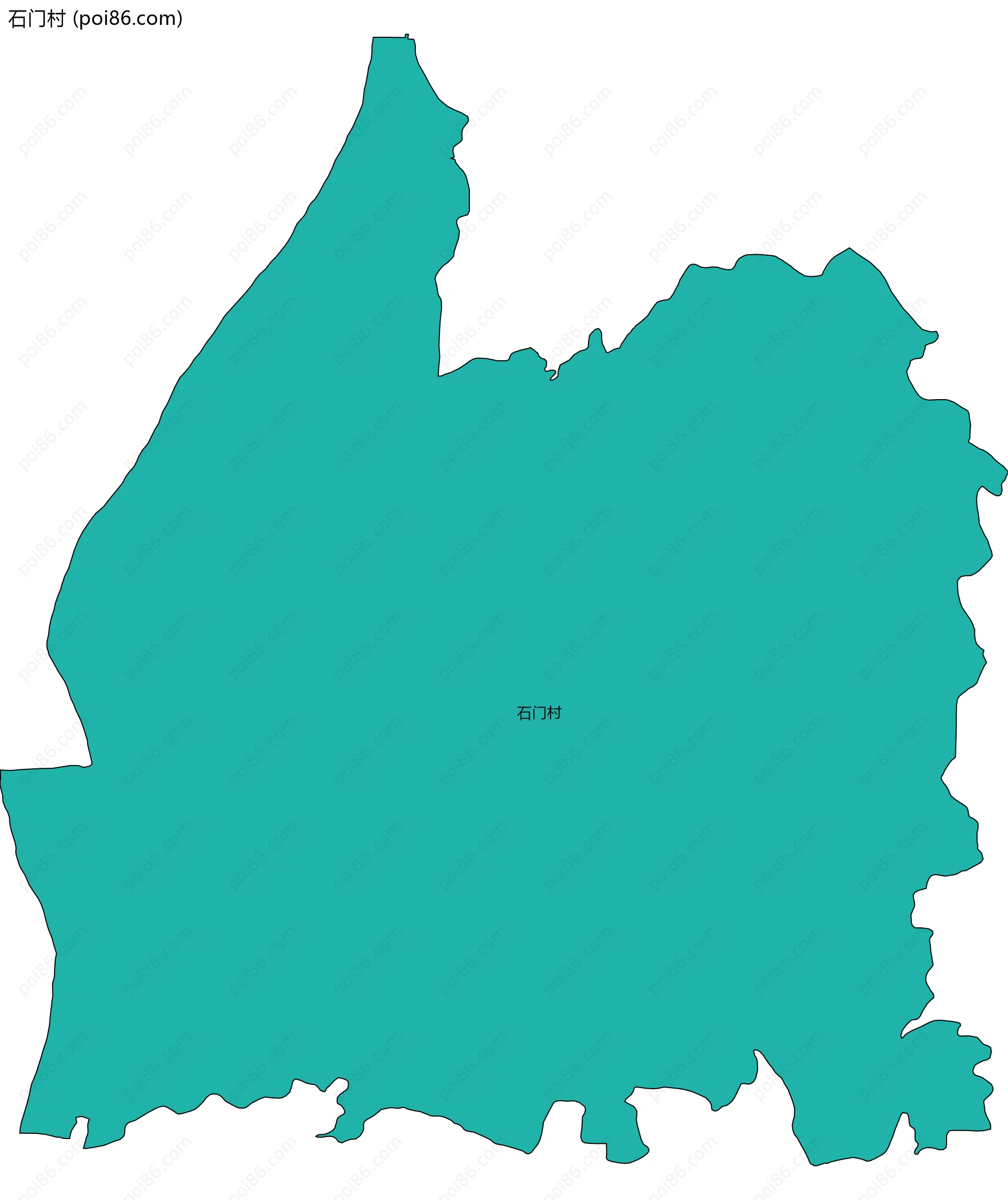 石门村边界地图