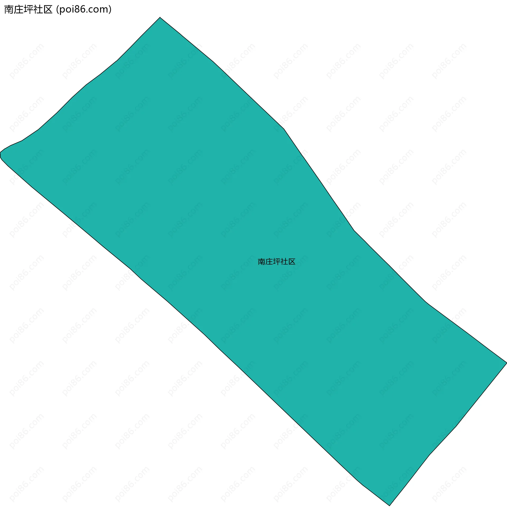 南庄坪社区边界地图