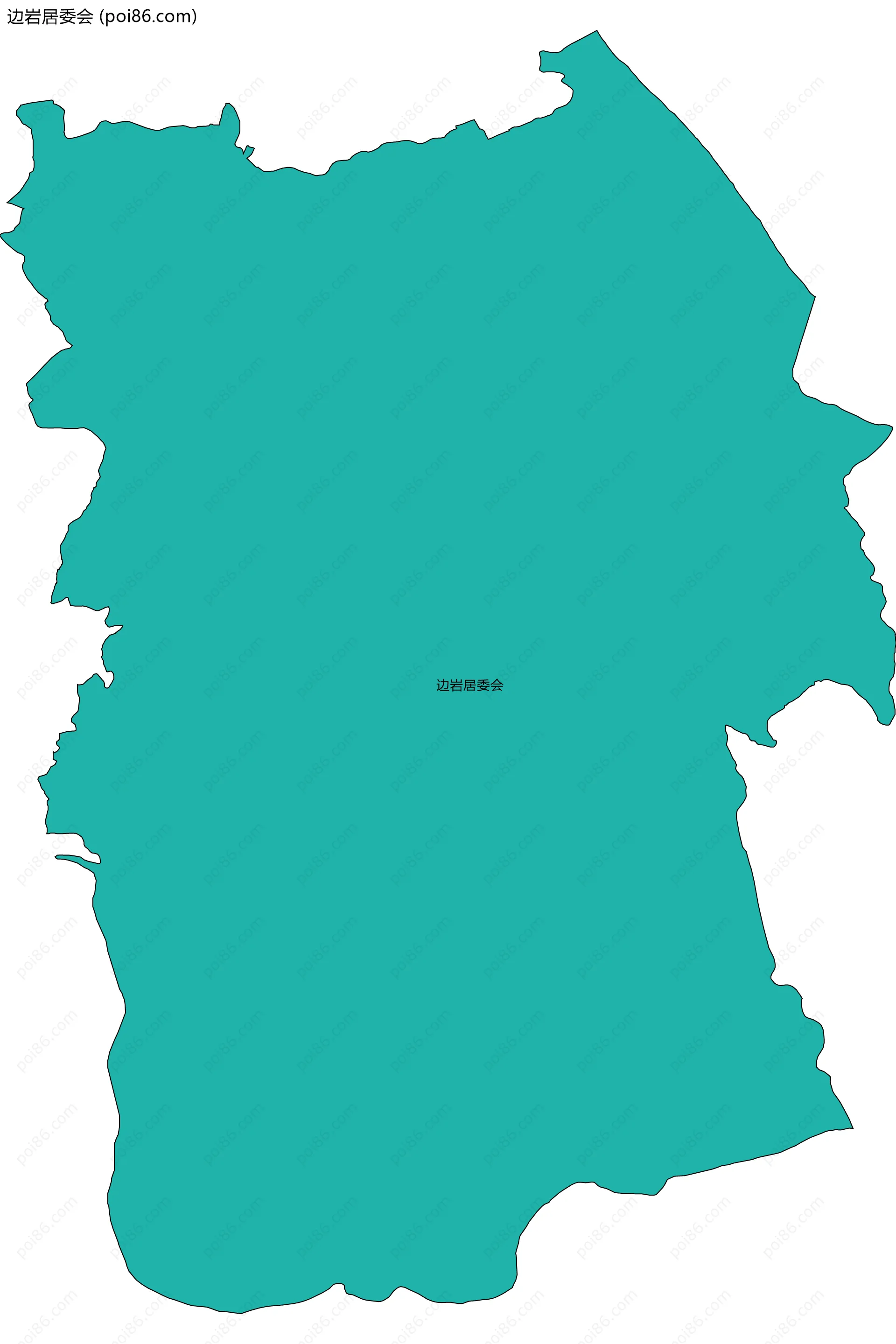 边岩居委会边界地图