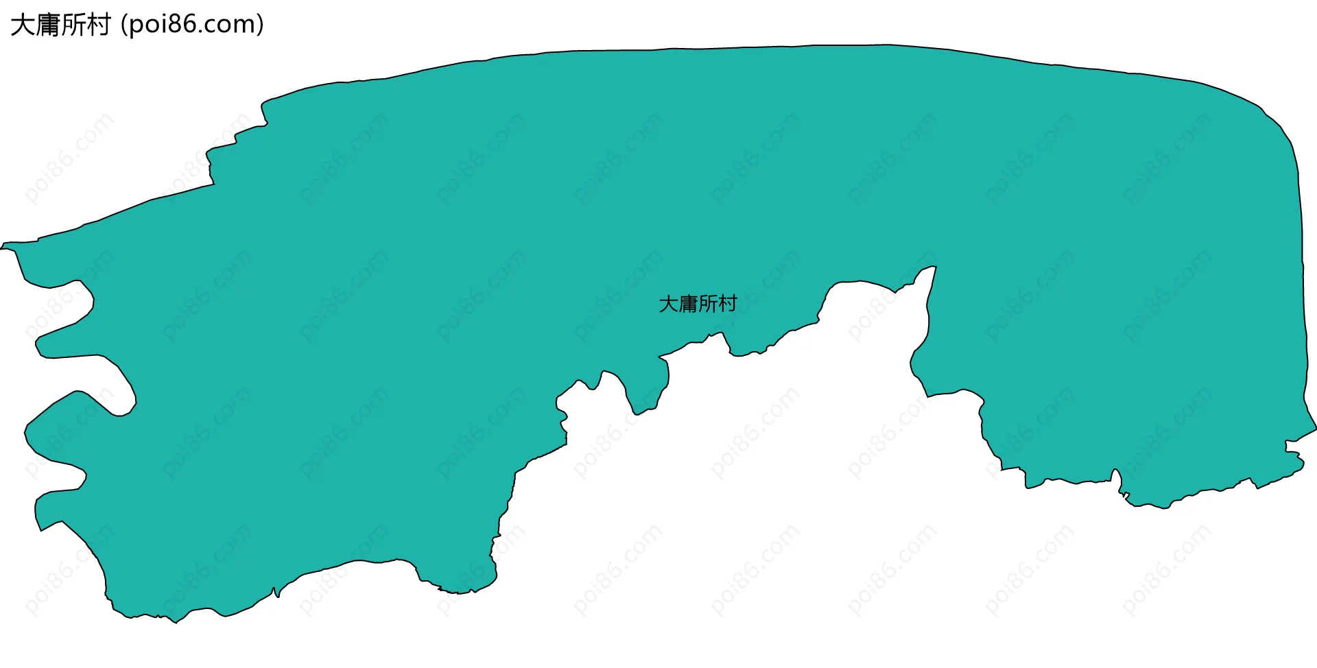 大庸所村边界地图