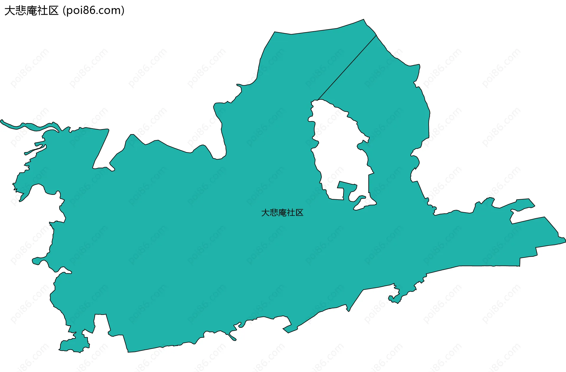 大悲庵社区边界地图