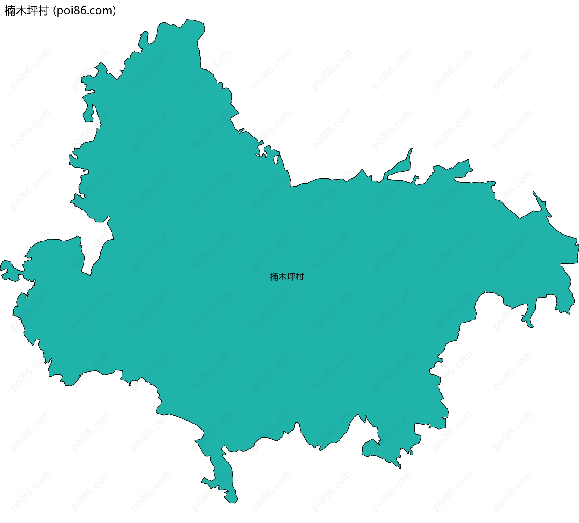 楠木坪村边界地图